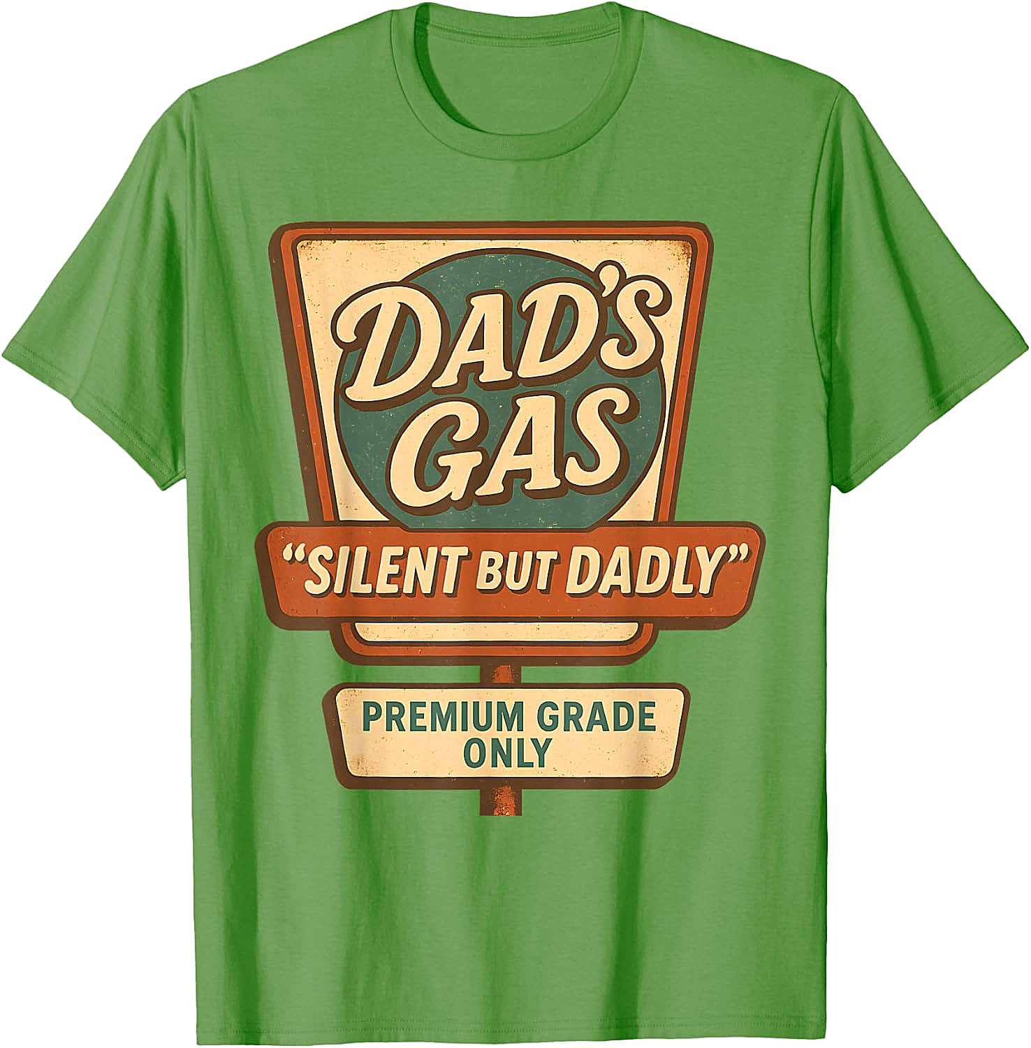 Dad's Gas "Silent But Dadly" Graphic Tee Funny Dad Gift