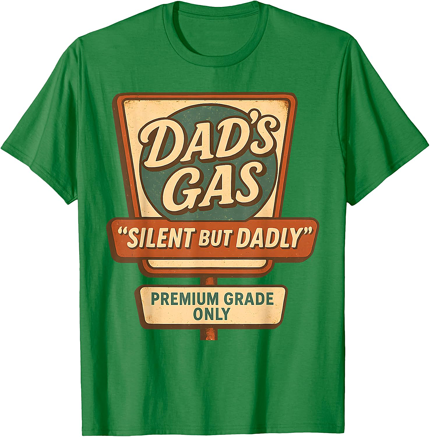 Dad's Gas "Silent But Dadly" Graphic Tee Funny Dad Gift