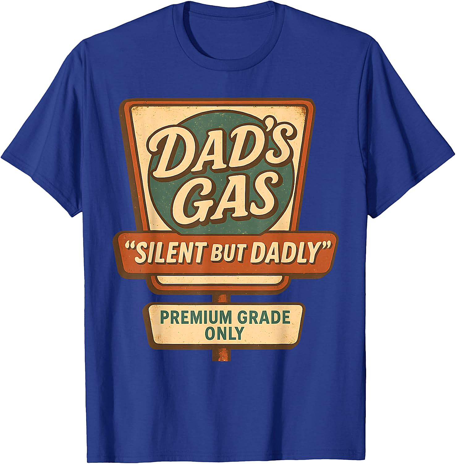 Dad's Gas "Silent But Dadly" Graphic Tee Funny Dad Gift