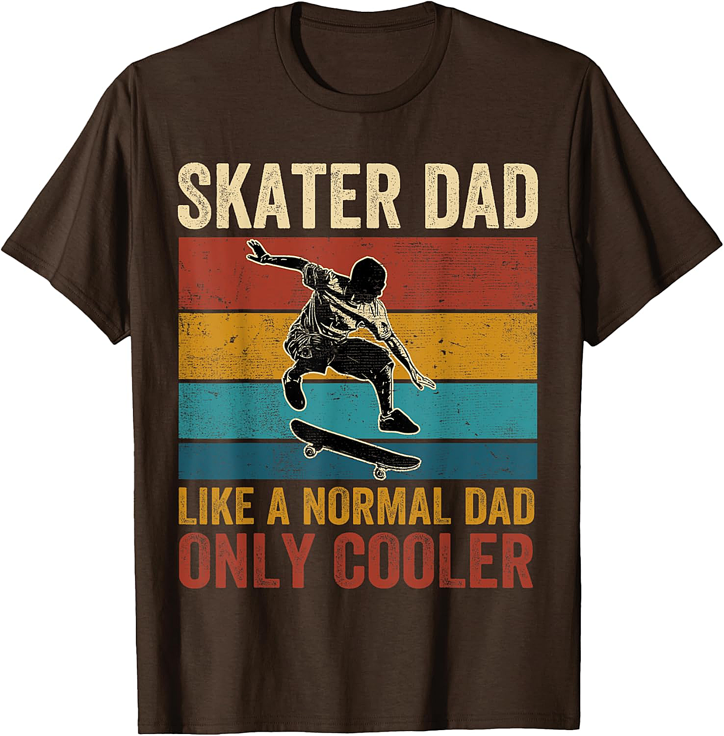 Retro Skater Dad Graphic Tee Cool Vintage Dad Shirt