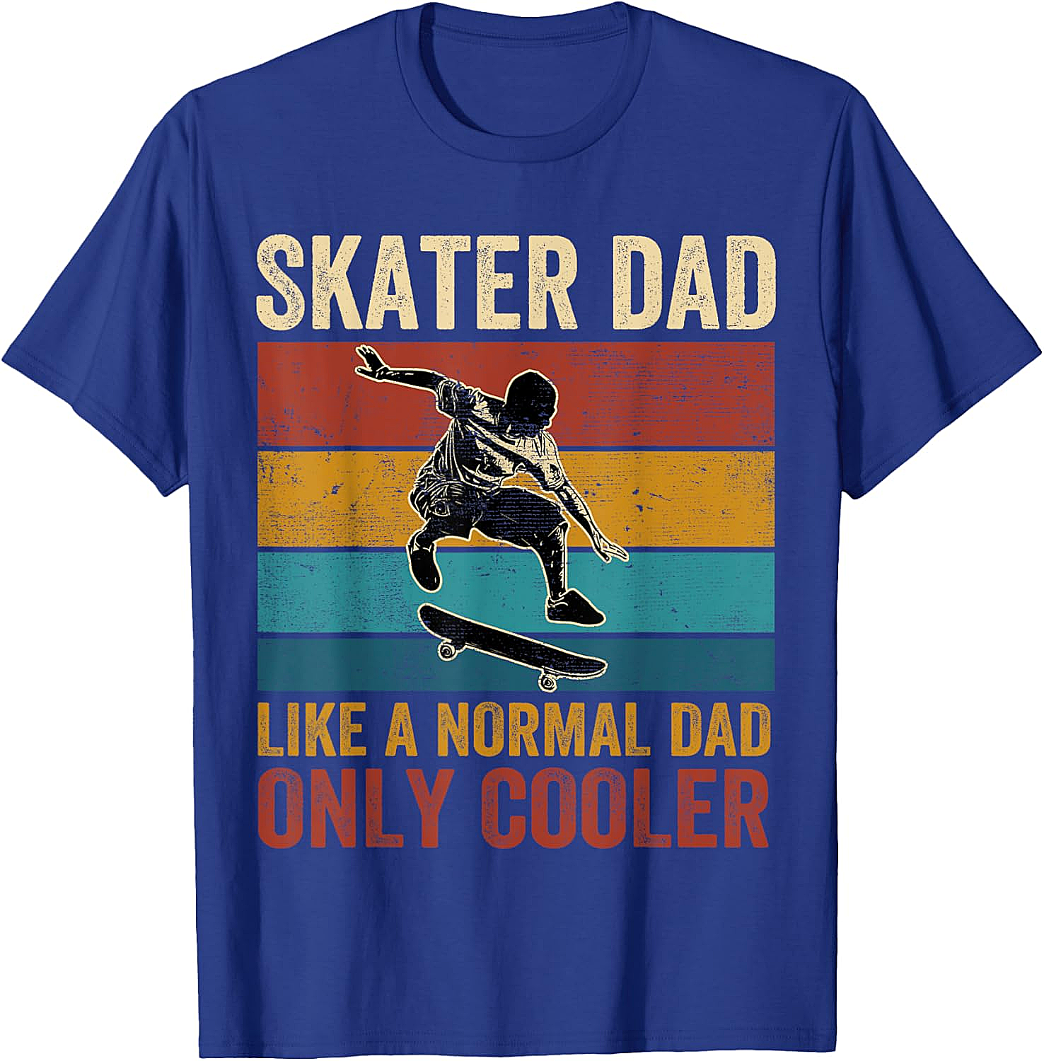 Retro Skater Dad Graphic Tee Cool Vintage Dad Shirt