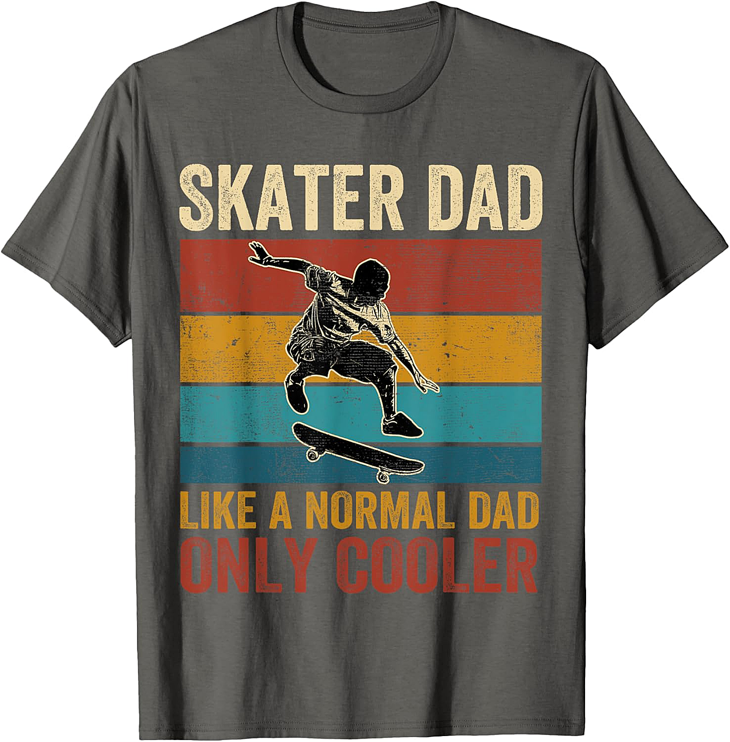 Retro Skater Dad Graphic Tee Cool Vintage Dad Shirt