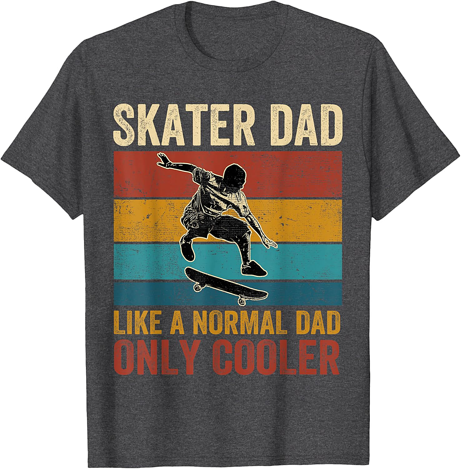 Retro Skater Dad Graphic Tee Cool Vintage Dad Shirt