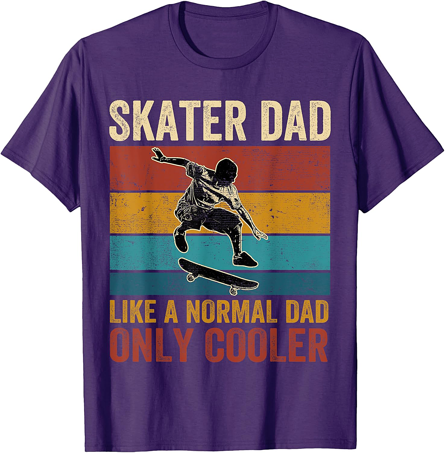 Retro Skater Dad Graphic Tee Cool Vintage Dad Shirt