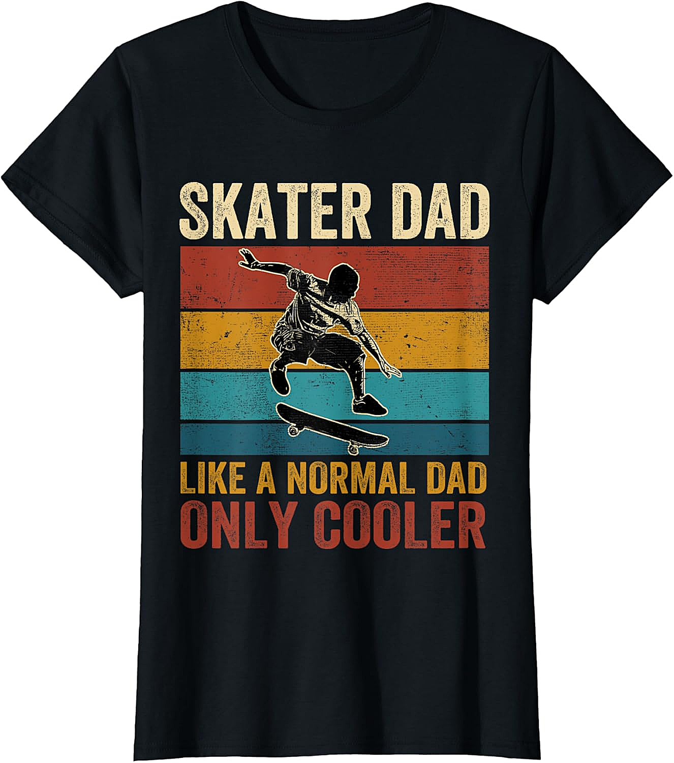 Retro Skater Dad Graphic Tee Cool Vintage Dad Shirt