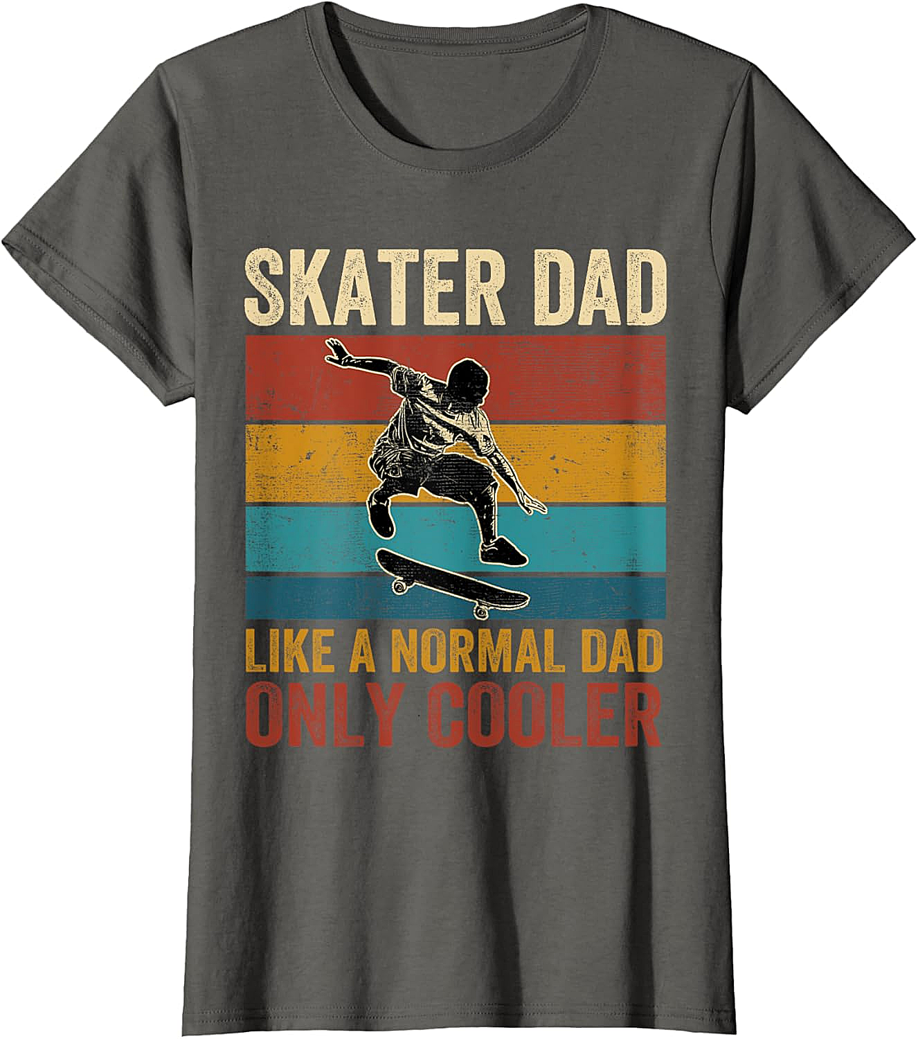 Retro Skater Dad Graphic Tee Cool Vintage Dad Shirt