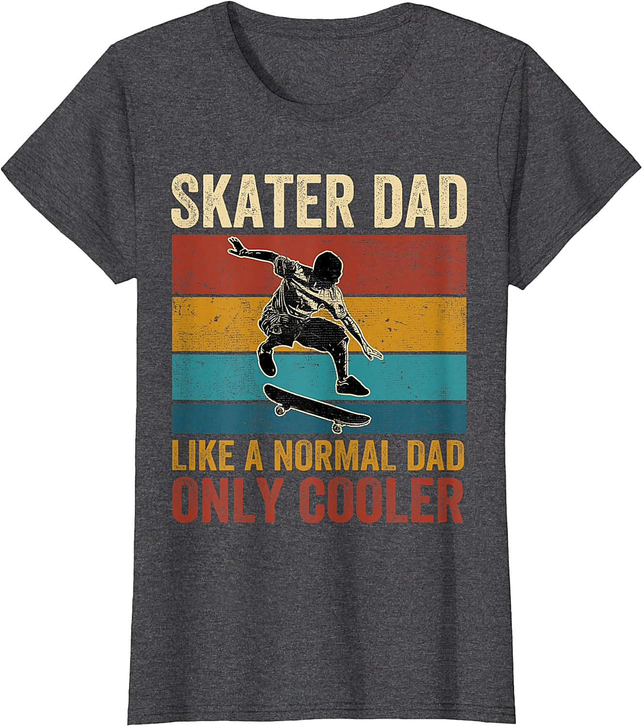 Retro Skater Dad Graphic Tee Cool Vintage Dad Shirt