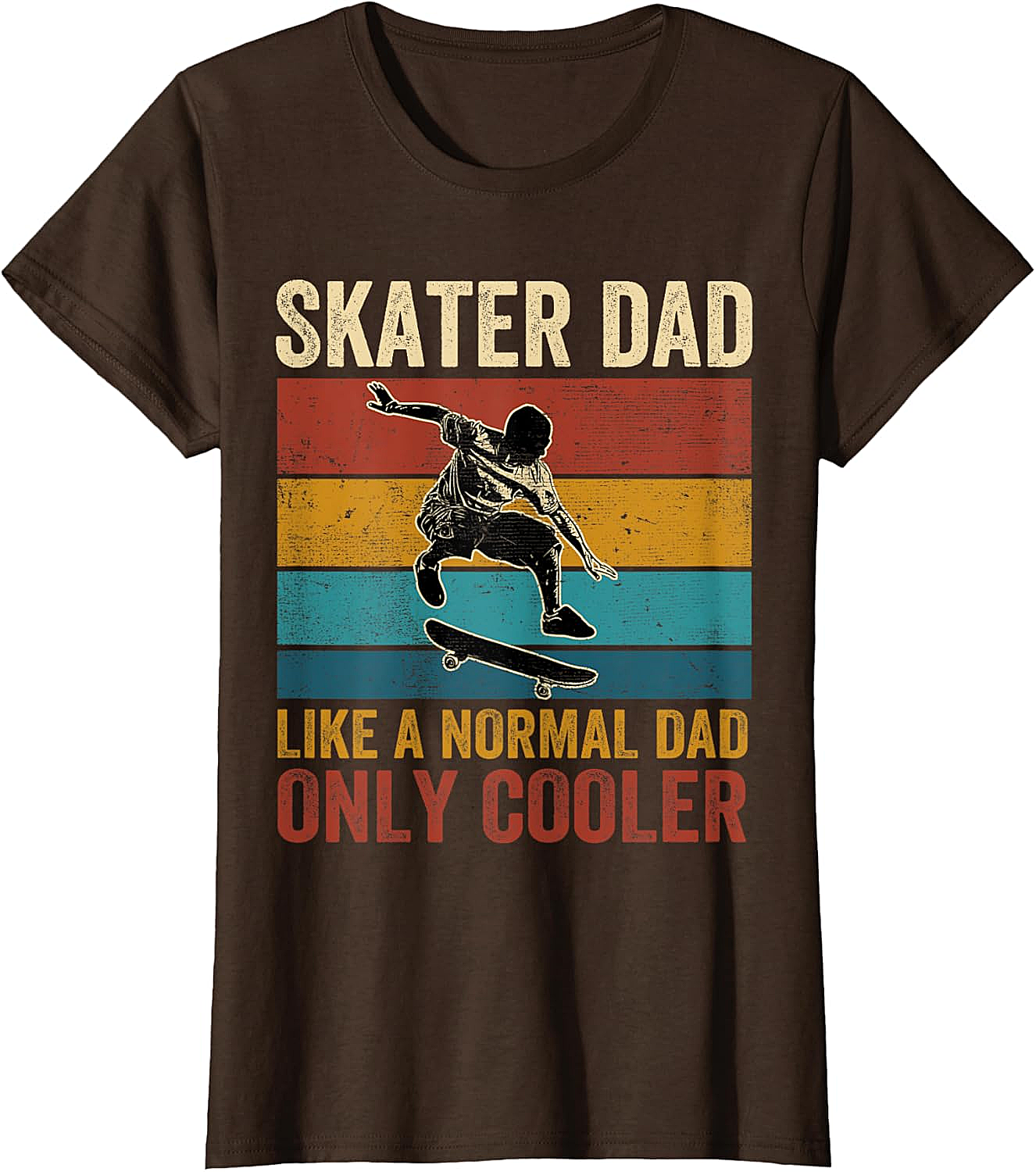 Retro Skater Dad Graphic Tee Cool Vintage Dad Shirt