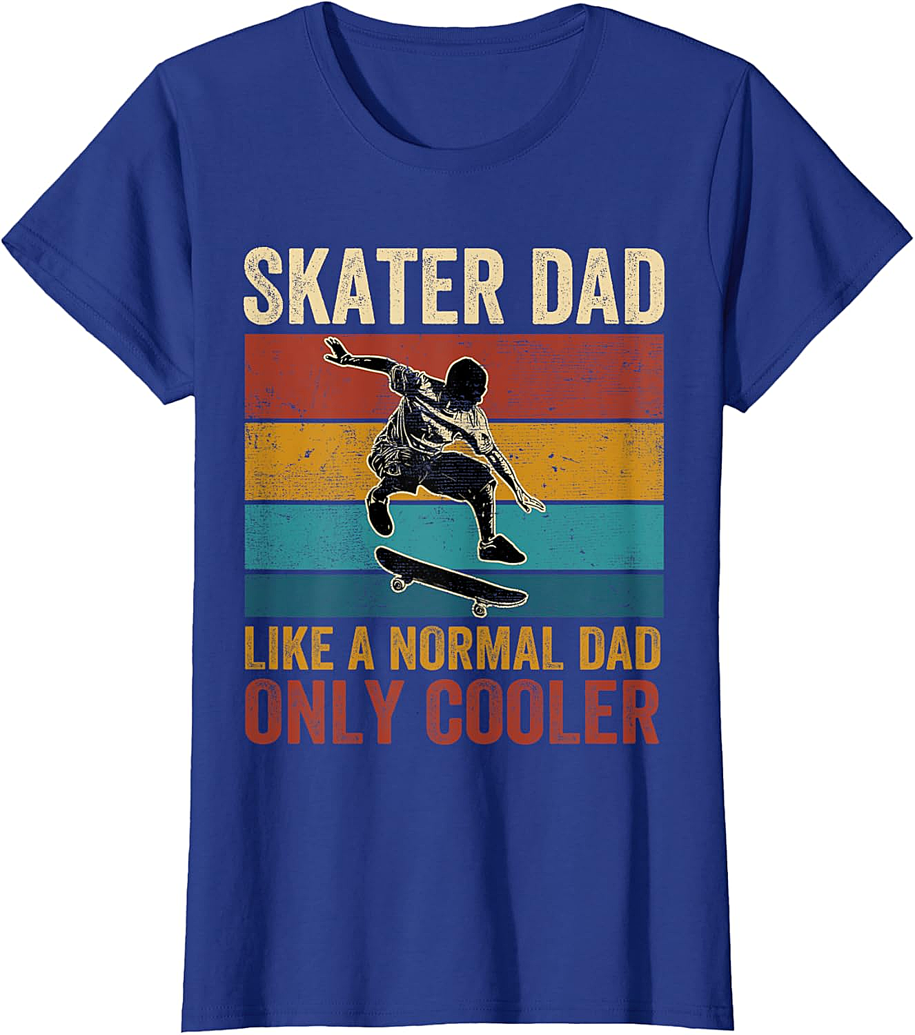 Retro Skater Dad Graphic Tee Cool Vintage Dad Shirt