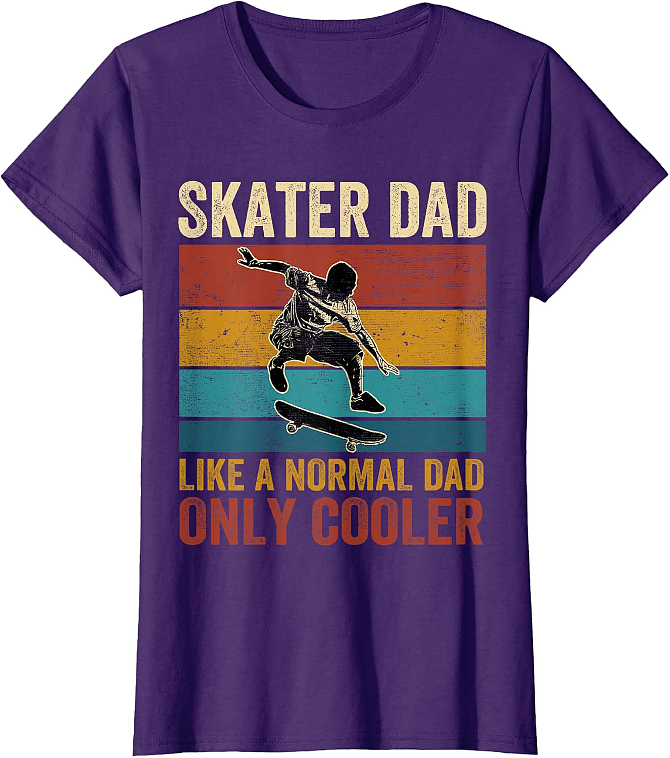 Retro Skater Dad Graphic Tee Cool Vintage Dad Shirt