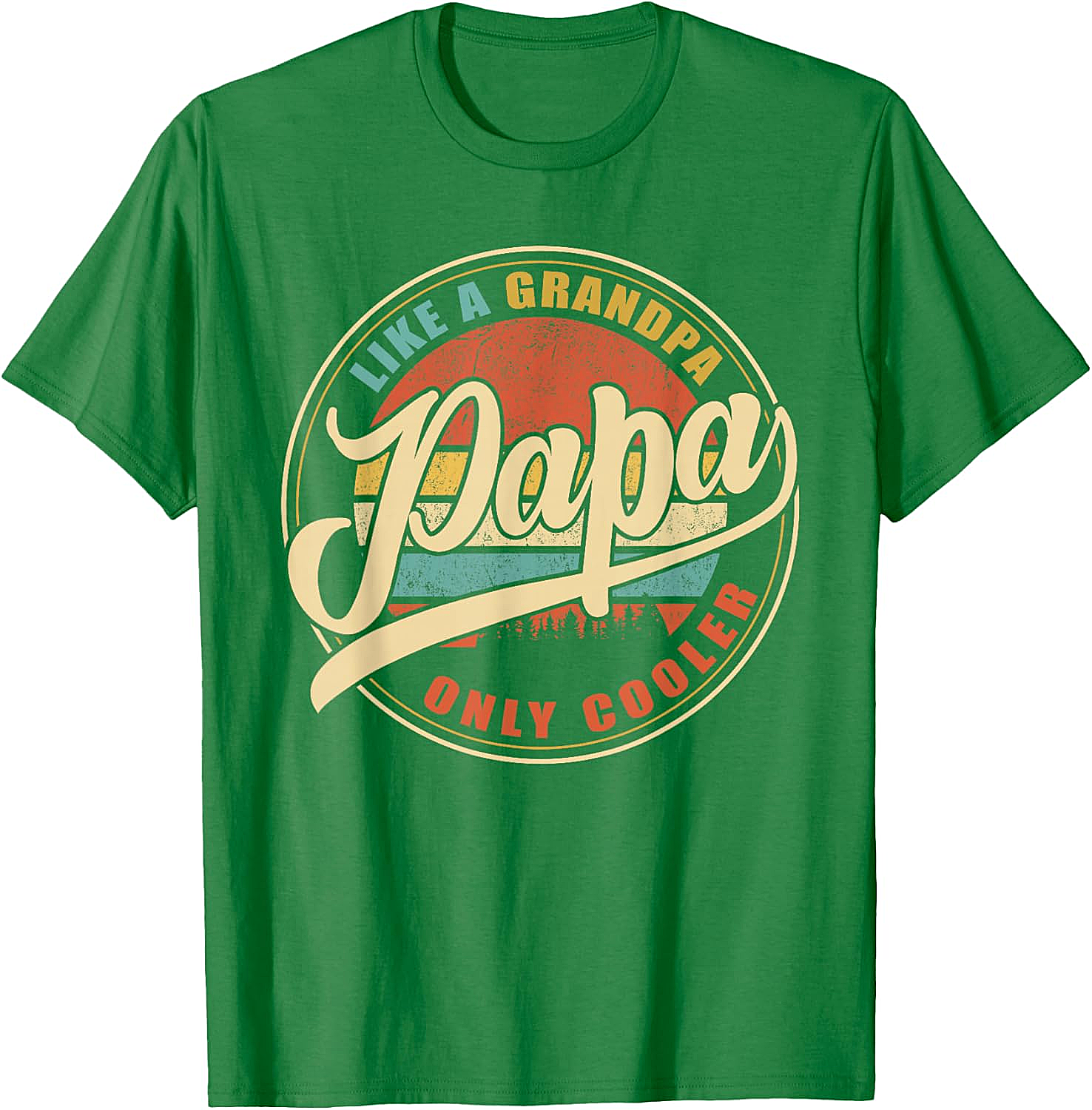  Like a Grandpa Papa Only Cooler T-Shirt Retro Gift Tee