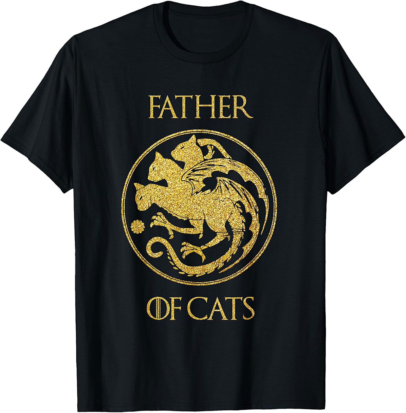  Father of Cats Graphic Tee | Funny Cat Dad Shirt