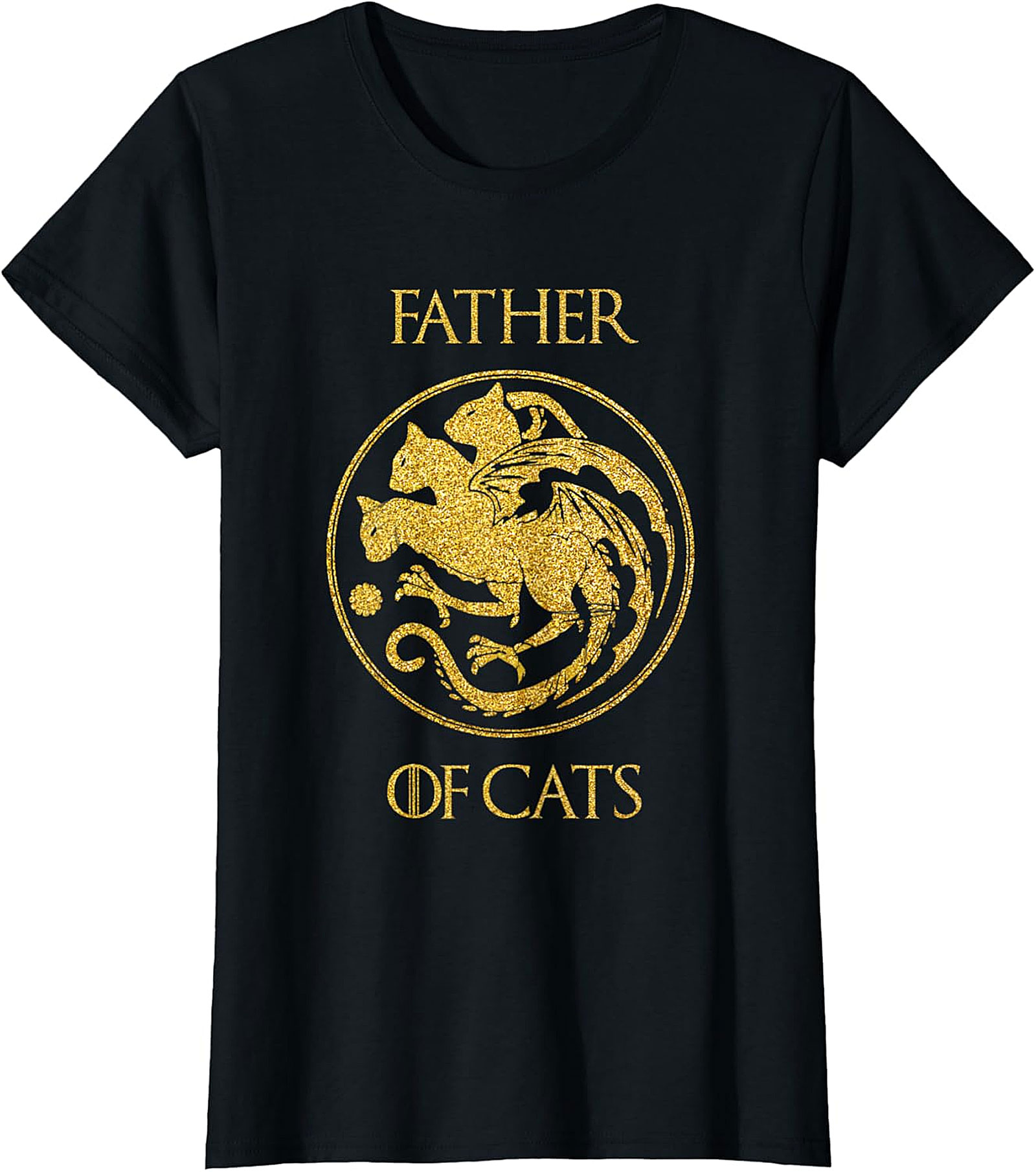  Father of Cats Graphic Tee | Funny Cat Dad Shirt