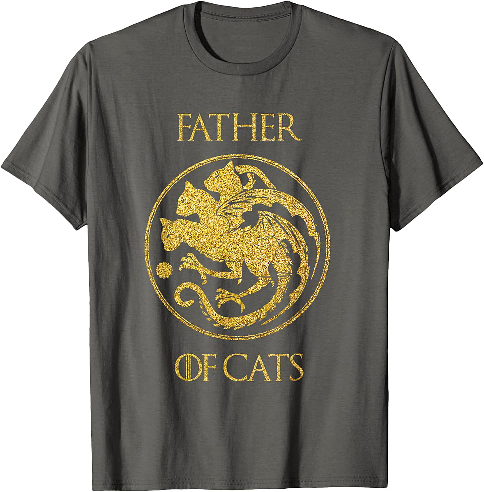  Father of Cats Graphic Tee | Funny Cat Dad Shirt