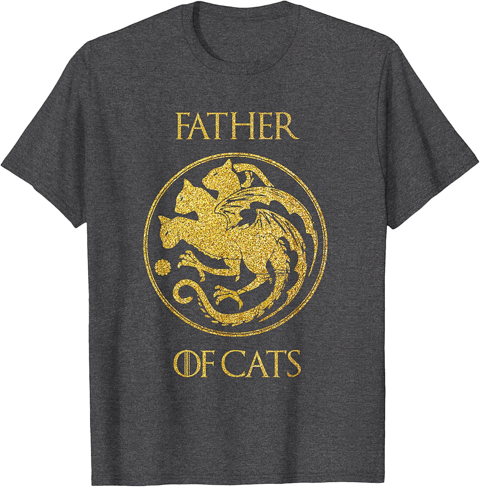  Father of Cats Graphic Tee | Funny Cat Dad Shirt