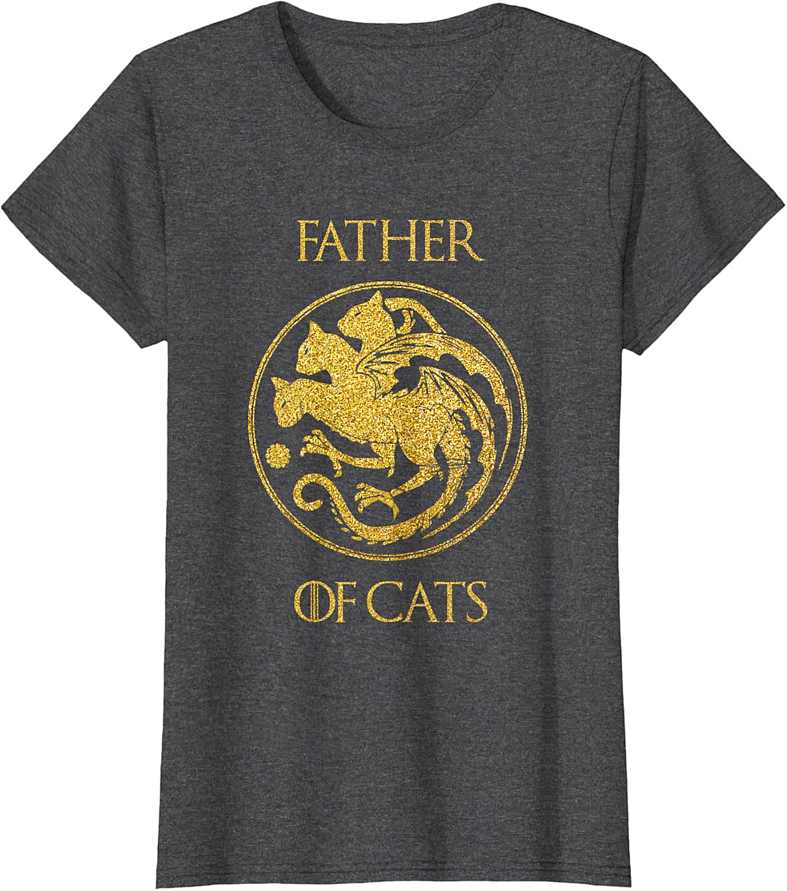  Father of Cats Graphic Tee | Funny Cat Dad Shirt
