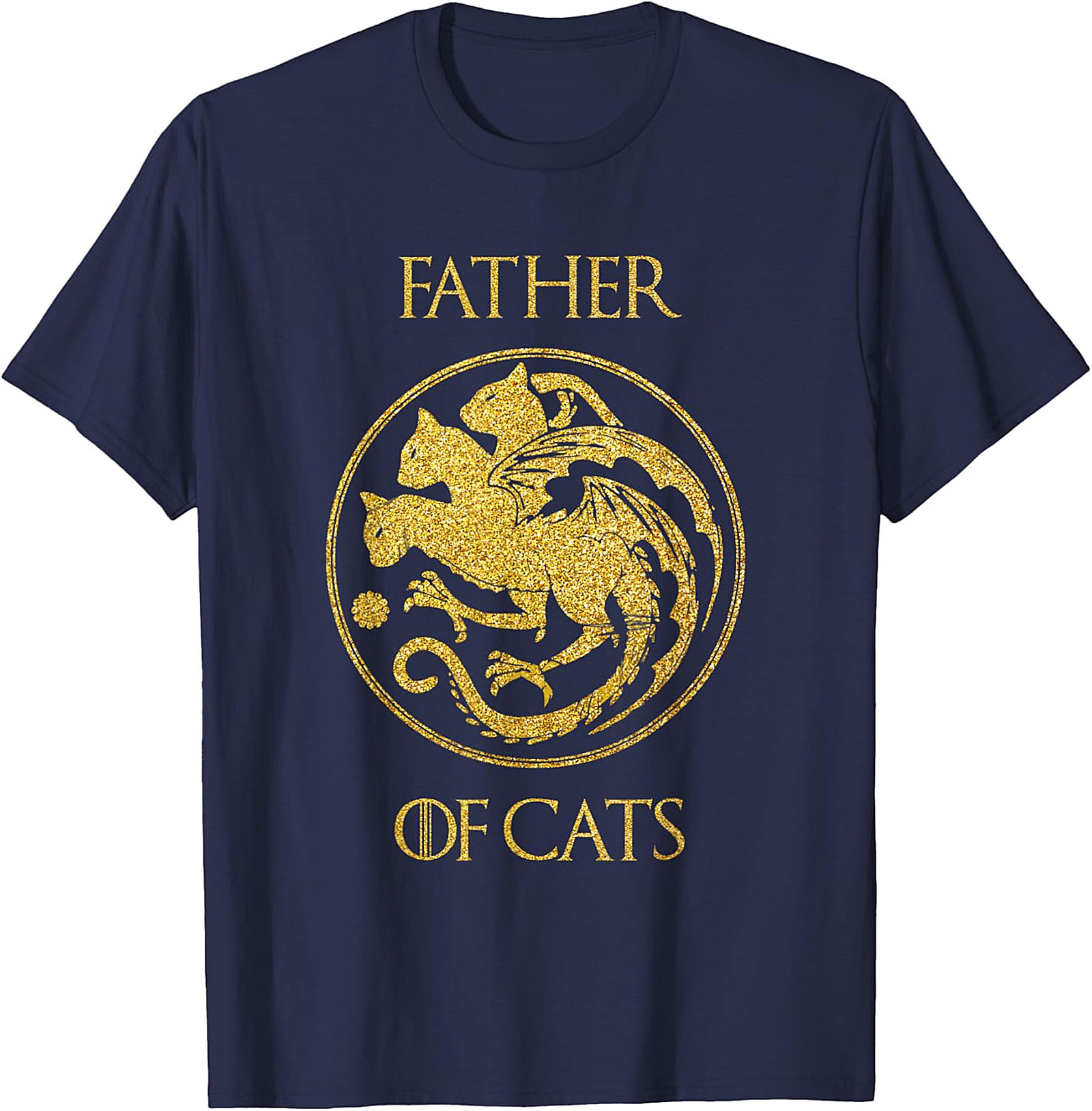 Father of Cats Graphic Tee | Funny Cat Dad Shirt