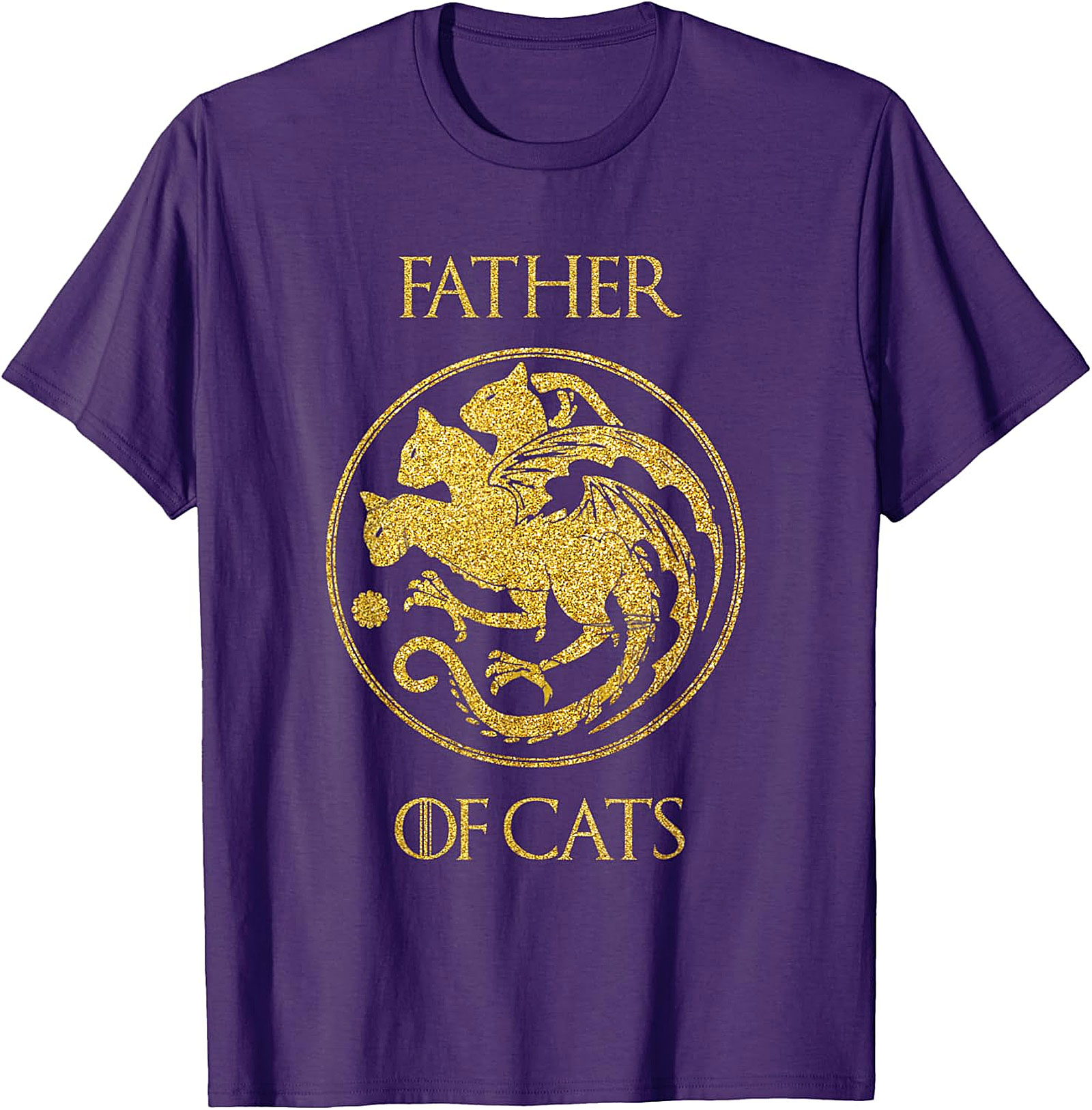  Father of Cats Graphic Tee | Funny Cat Dad Shirt