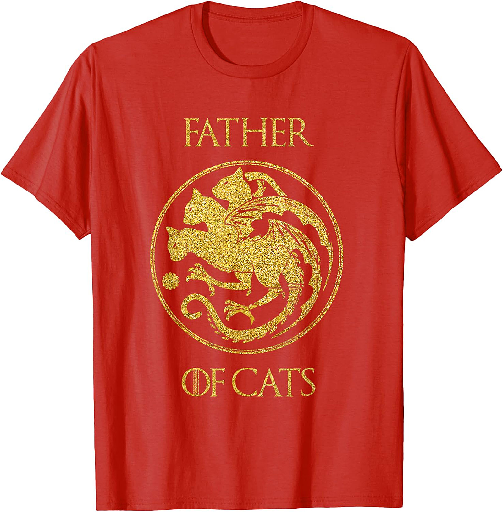  Father of Cats Graphic Tee | Funny Cat Dad Shirt