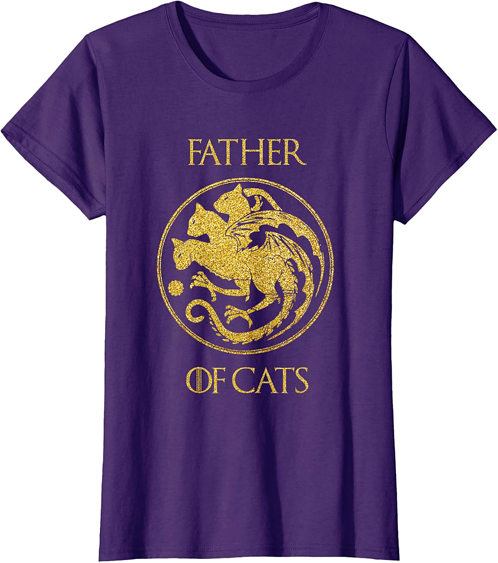  Father of Cats Graphic Tee | Funny Cat Dad Shirt