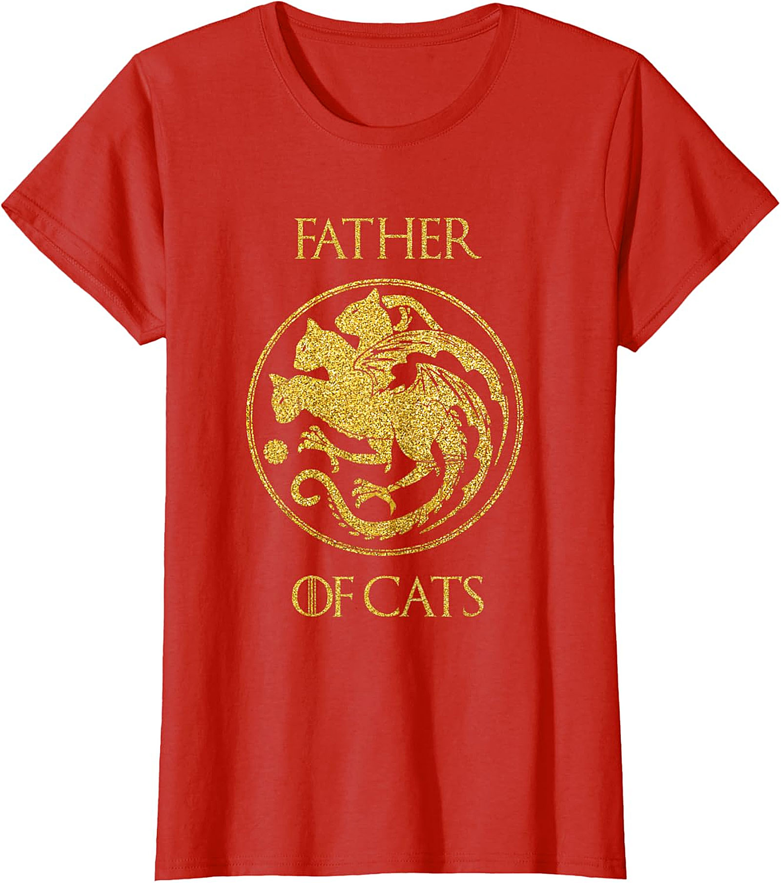  Father of Cats Graphic Tee | Funny Cat Dad Shirt