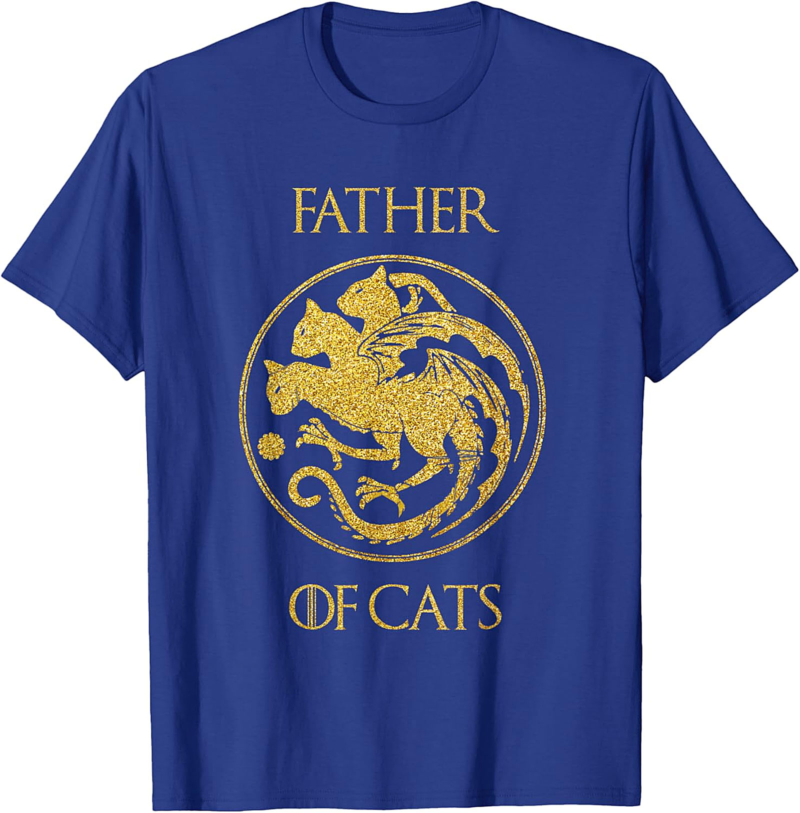  Father of Cats Graphic Tee | Funny Cat Dad Shirt