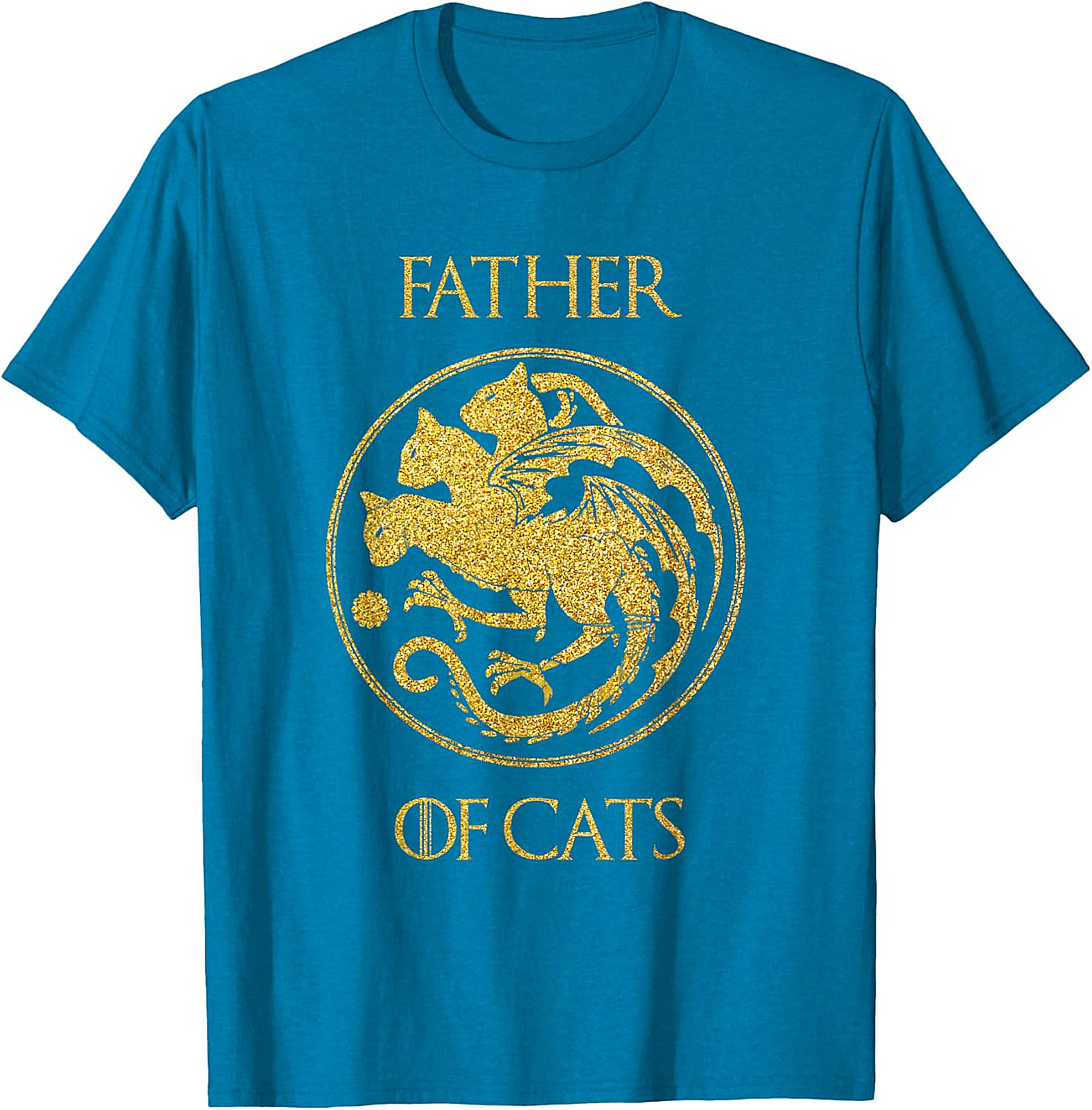  Father of Cats Graphic Tee | Funny Cat Dad Shirt