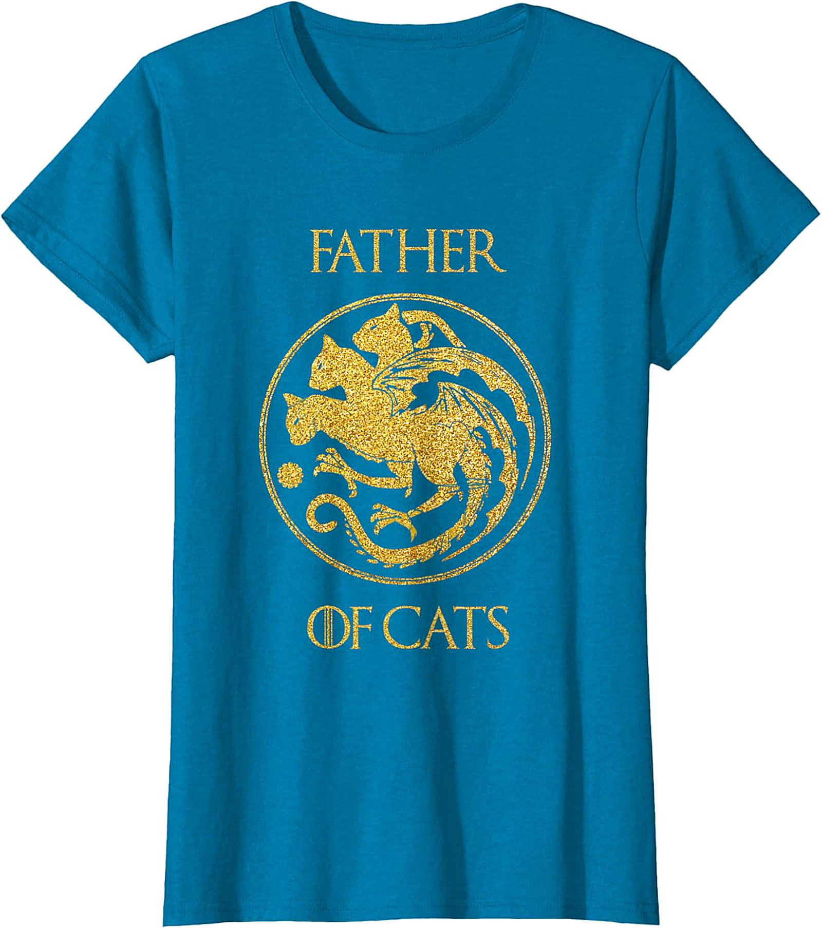  Father of Cats Graphic Tee | Funny Cat Dad Shirt