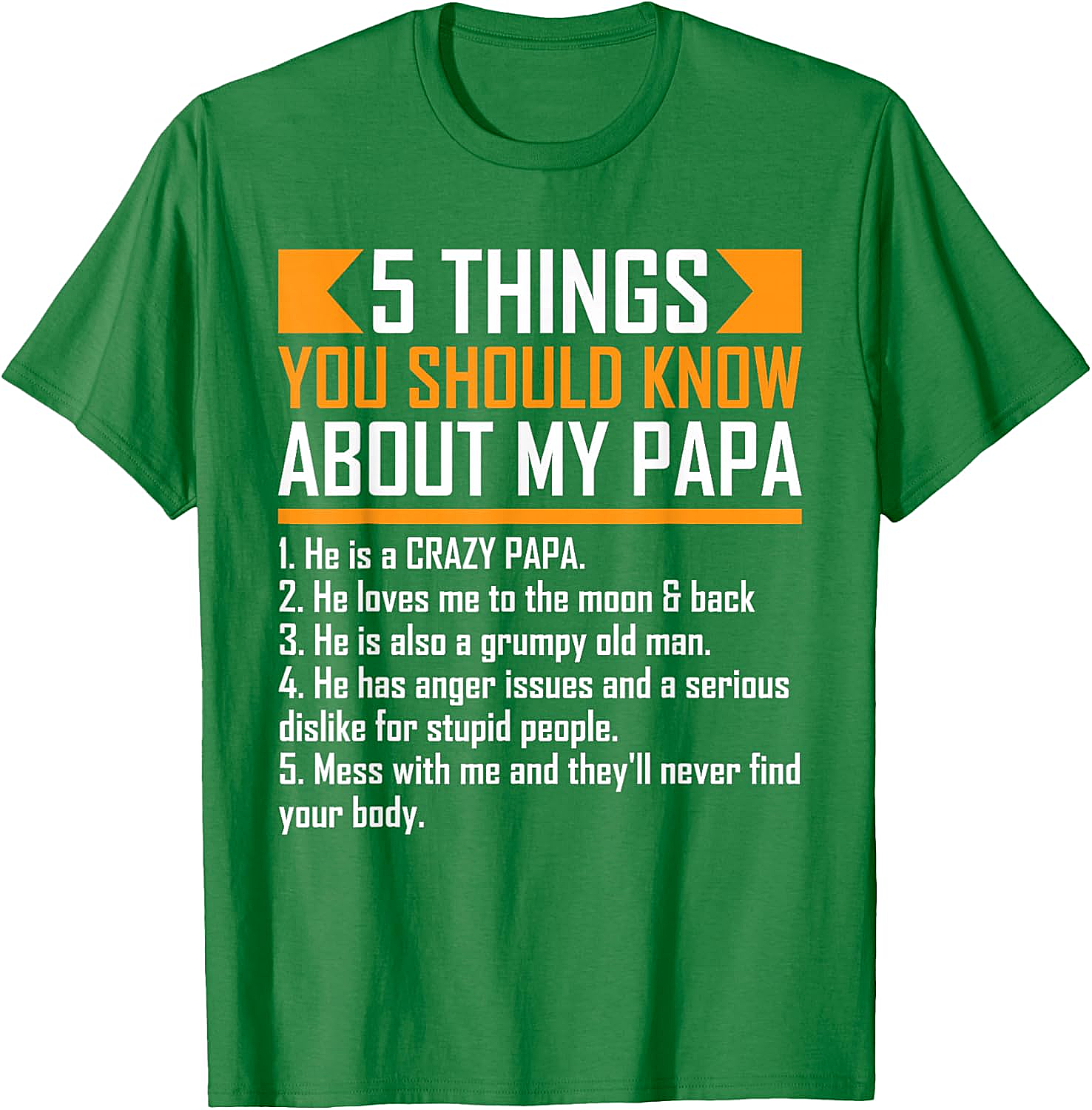  Crazy Papa T-Shirt Funny Protective Papa Graphic Tee