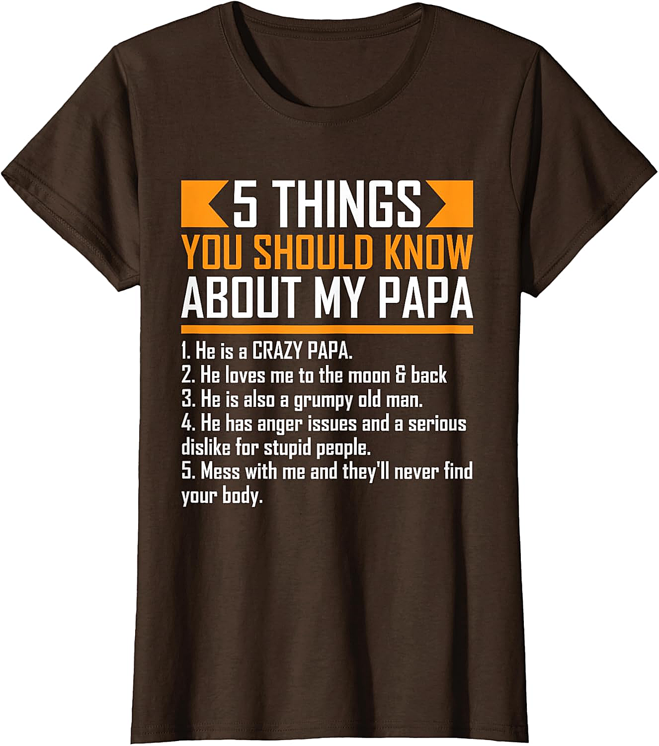  Crazy Papa T-Shirt Funny Protective Papa Graphic Tee