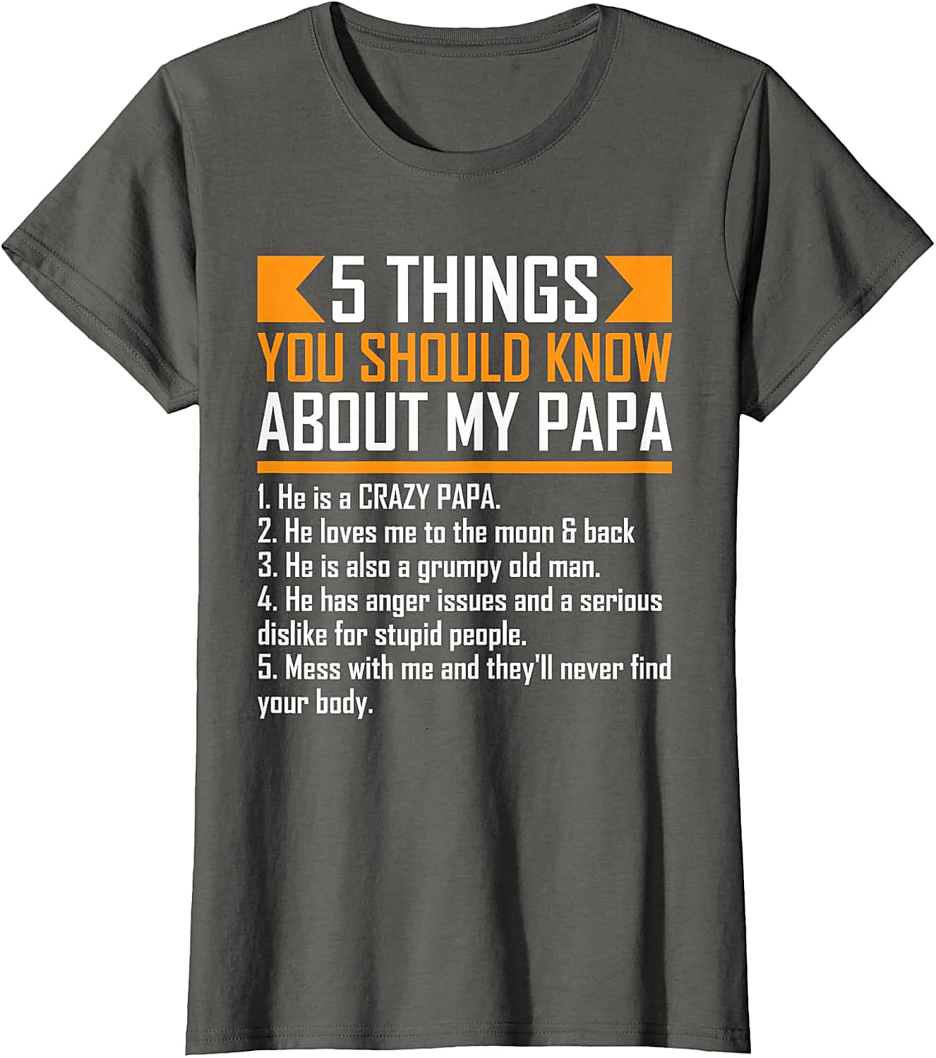  Crazy Papa T-Shirt Funny Protective Papa Graphic Tee