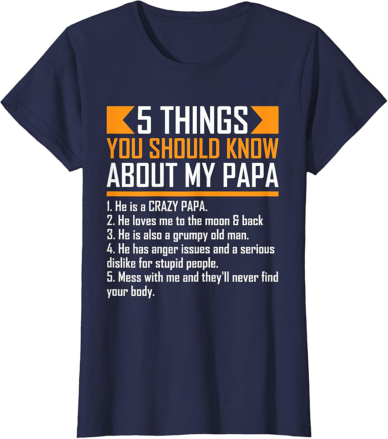  Crazy Papa T-Shirt Funny Protective Papa Graphic Tee