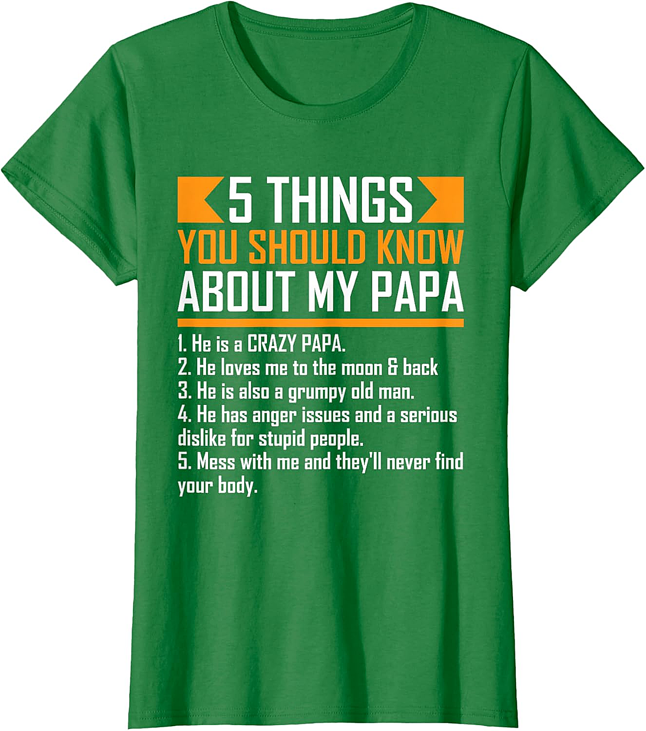  Crazy Papa T-Shirt Funny Protective Papa Graphic Tee