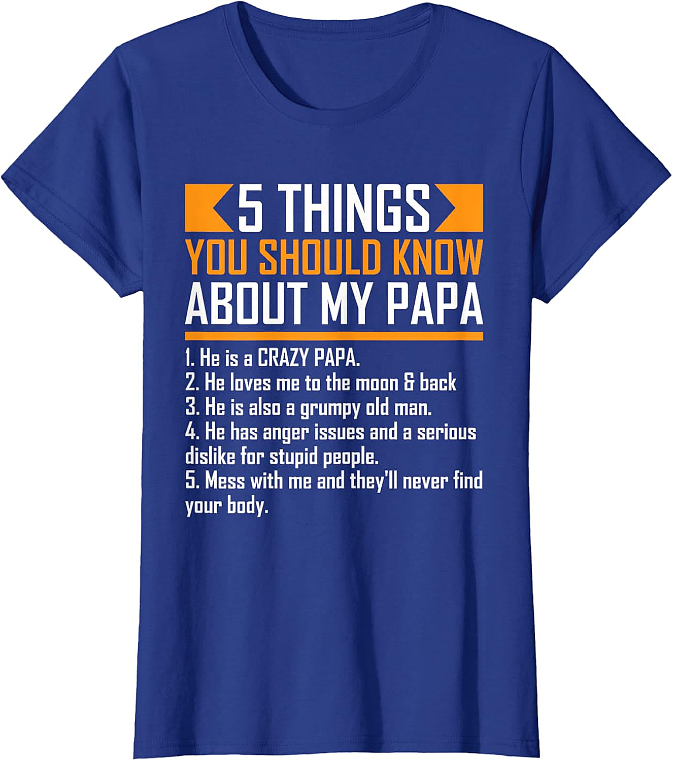  Crazy Papa T-Shirt Funny Protective Papa Graphic Tee