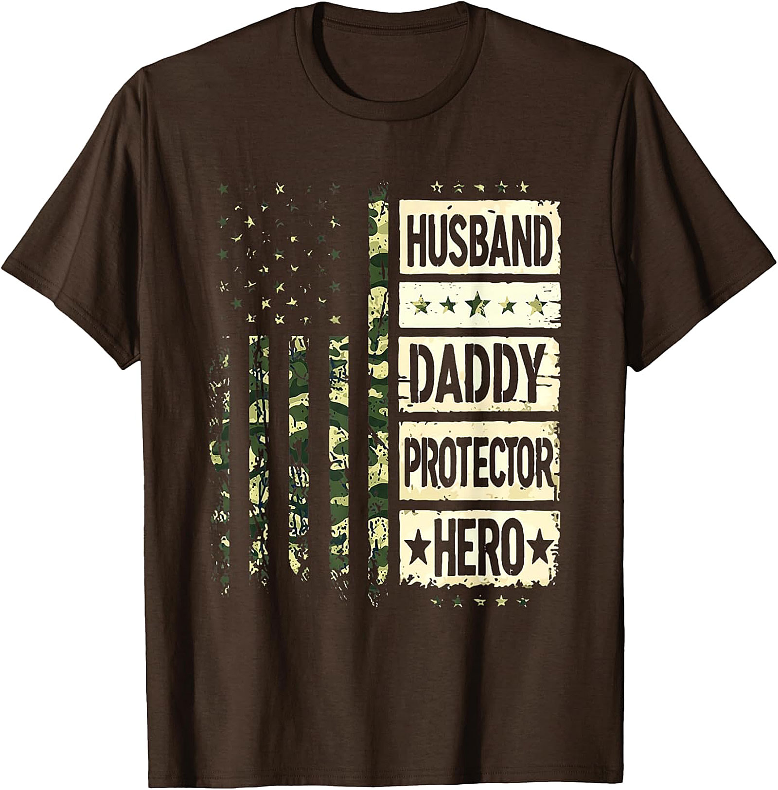 Husband Daddy Protector Hero T-Shirt | Patriotic Dad Tee