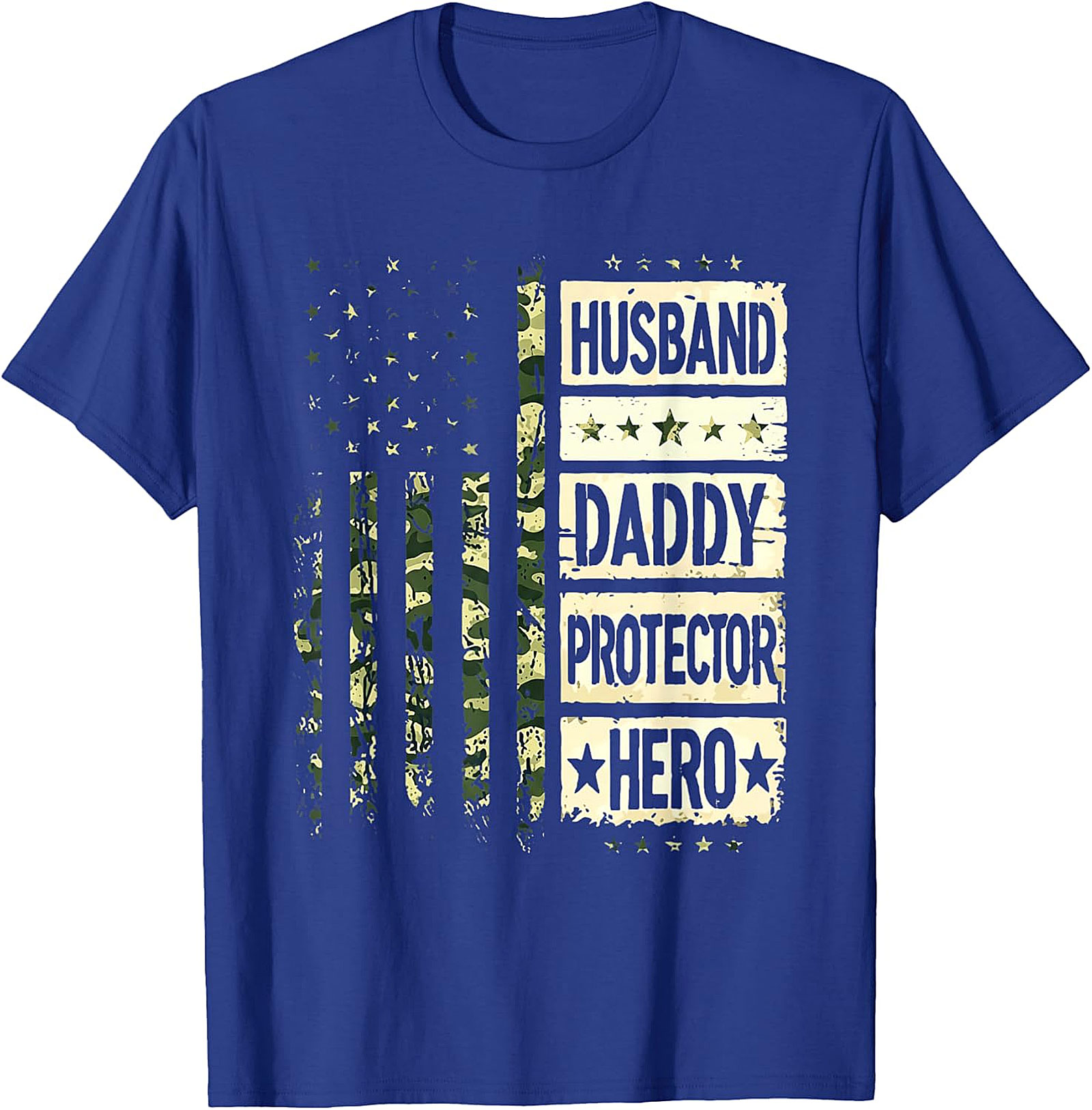 Husband Daddy Protector Hero T-Shirt | Patriotic Dad Tee