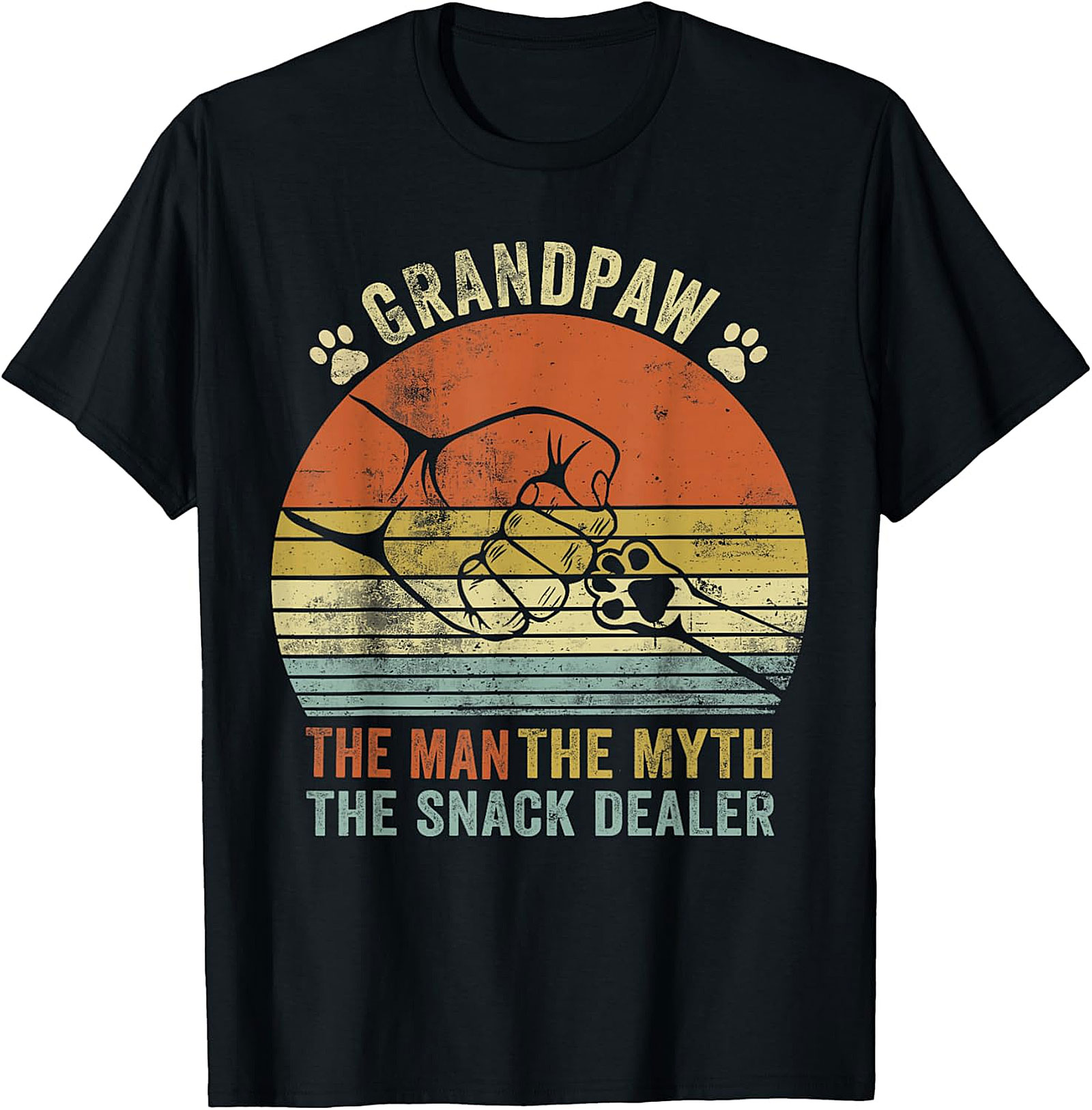 Branding The Snack Dealer T-Shirt | Funny Dog Grandpa Gift
