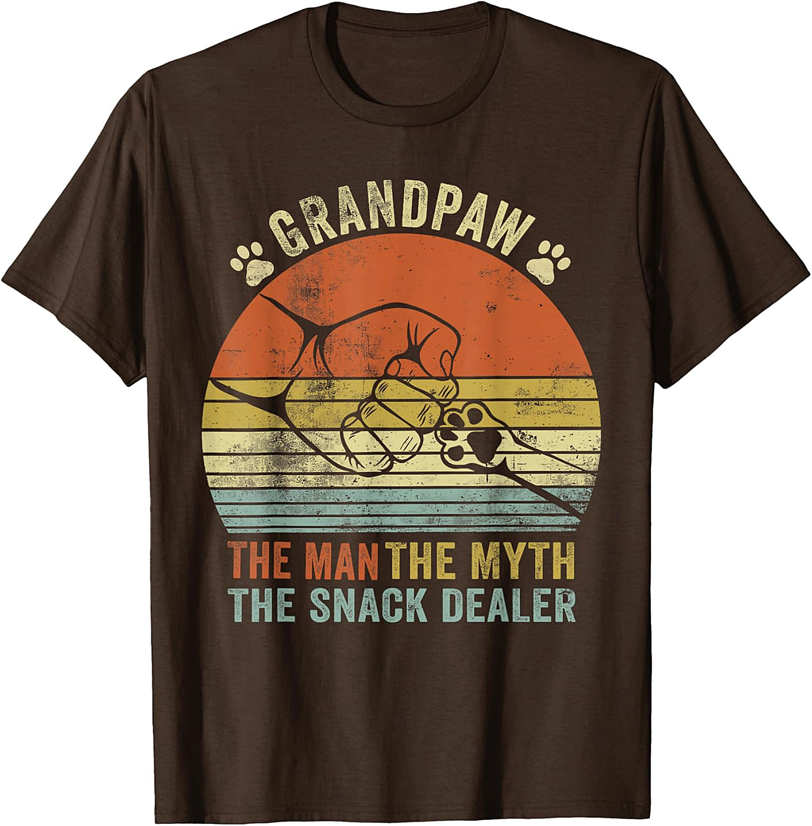 Branding The Snack Dealer T-Shirt | Funny Dog Grandpa Gift