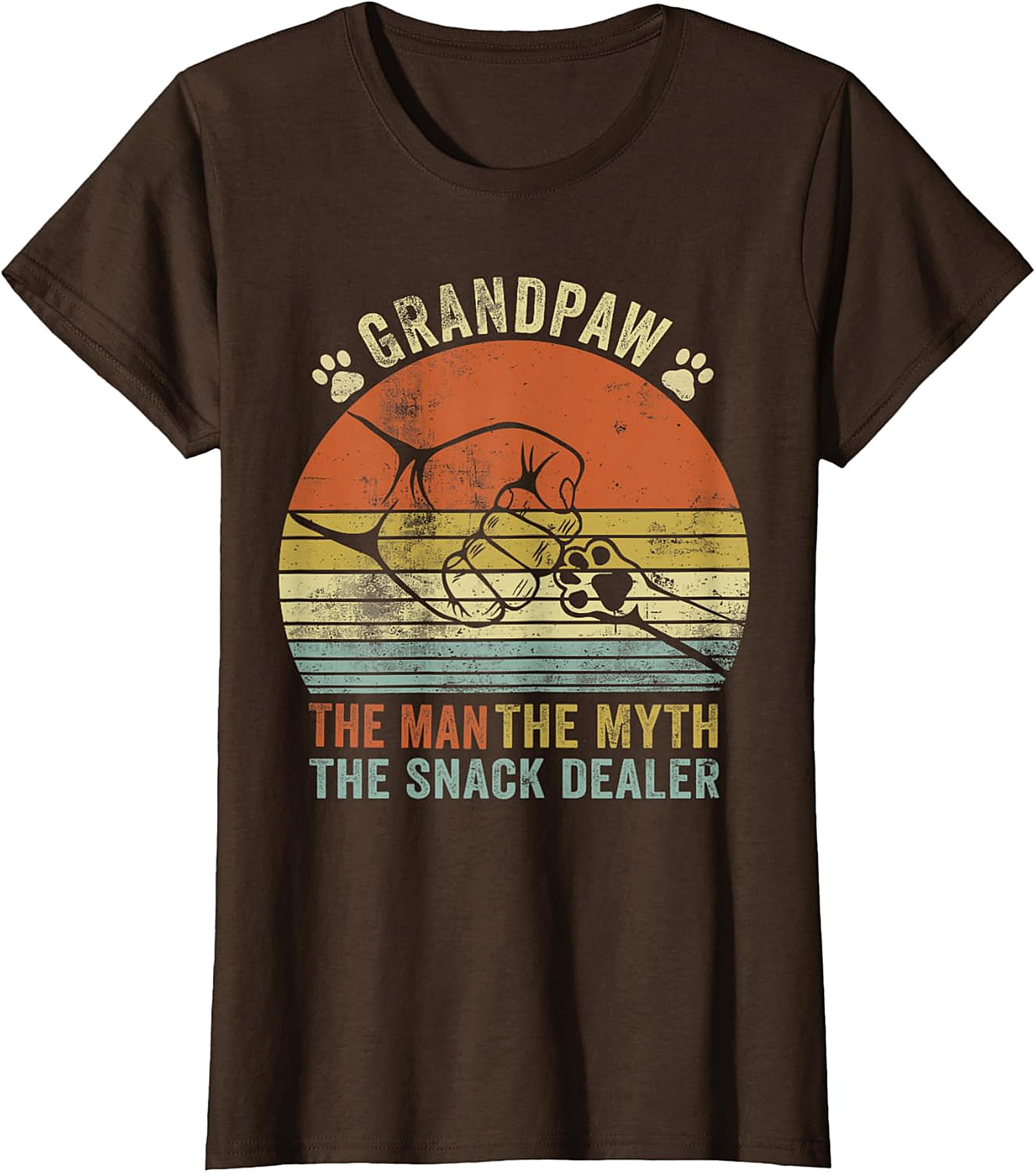 Branding The Snack Dealer T-Shirt | Funny Dog Grandpa Gift