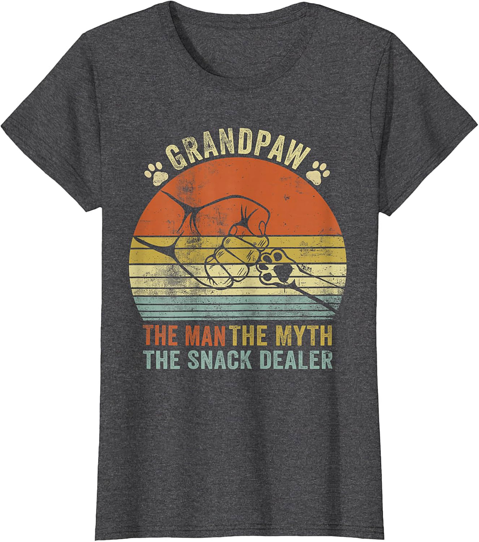 Branding The Snack Dealer T-Shirt | Funny Dog Grandpa Gift