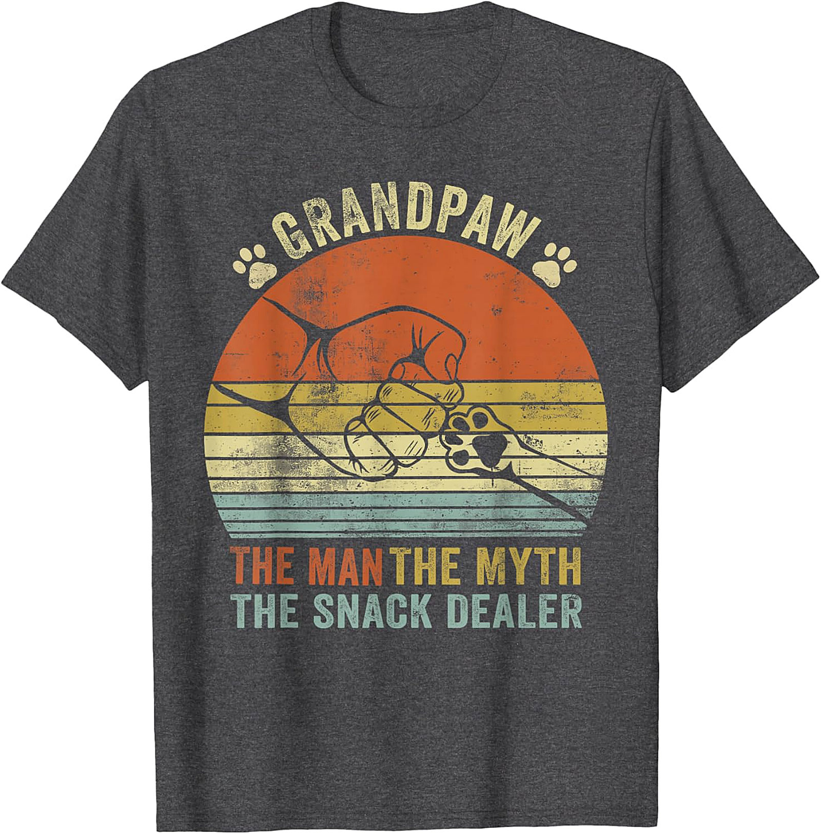Branding The Snack Dealer T-Shirt | Funny Dog Grandpa Gift