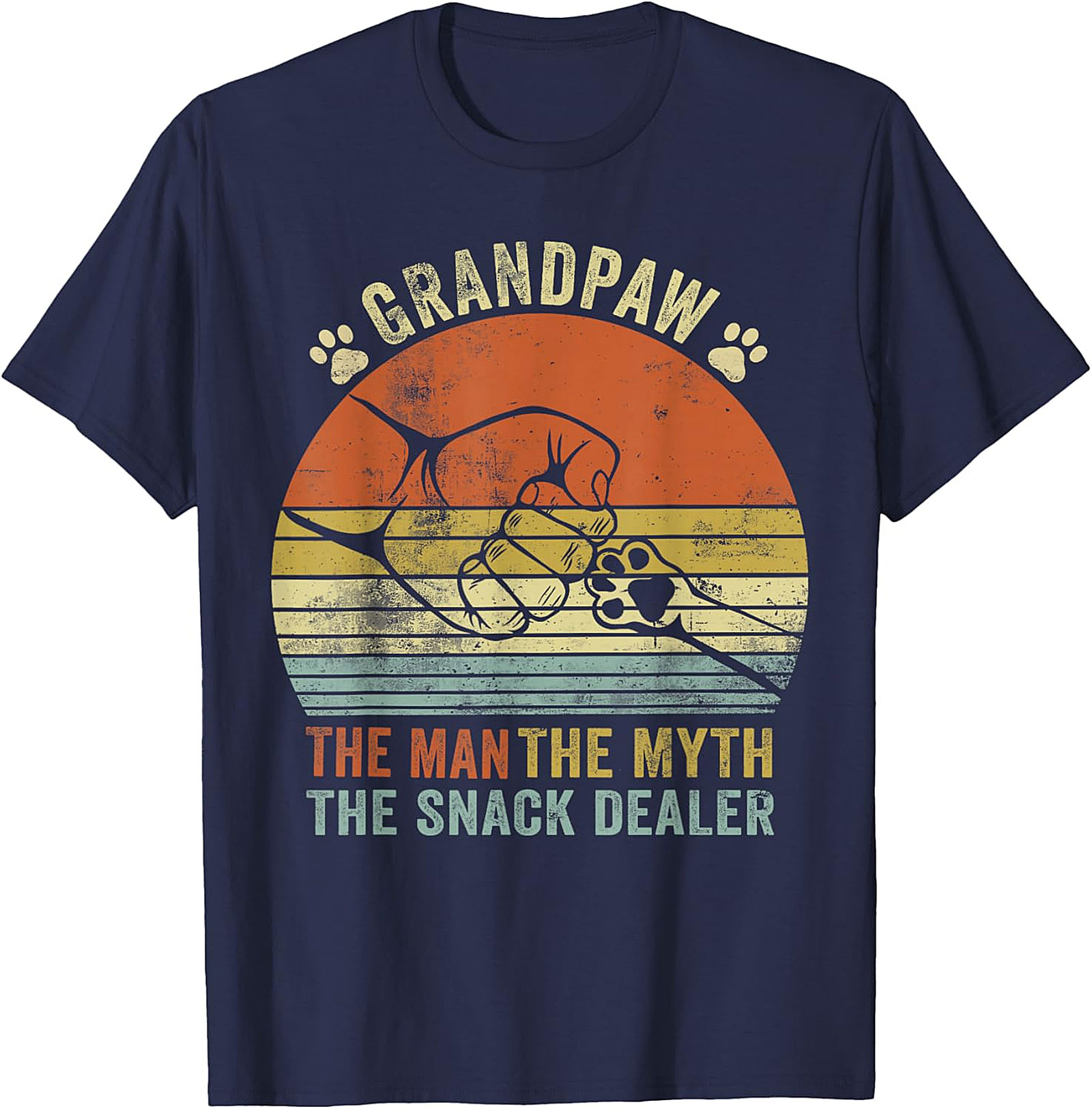 Branding The Snack Dealer T-Shirt | Funny Dog Grandpa Gift