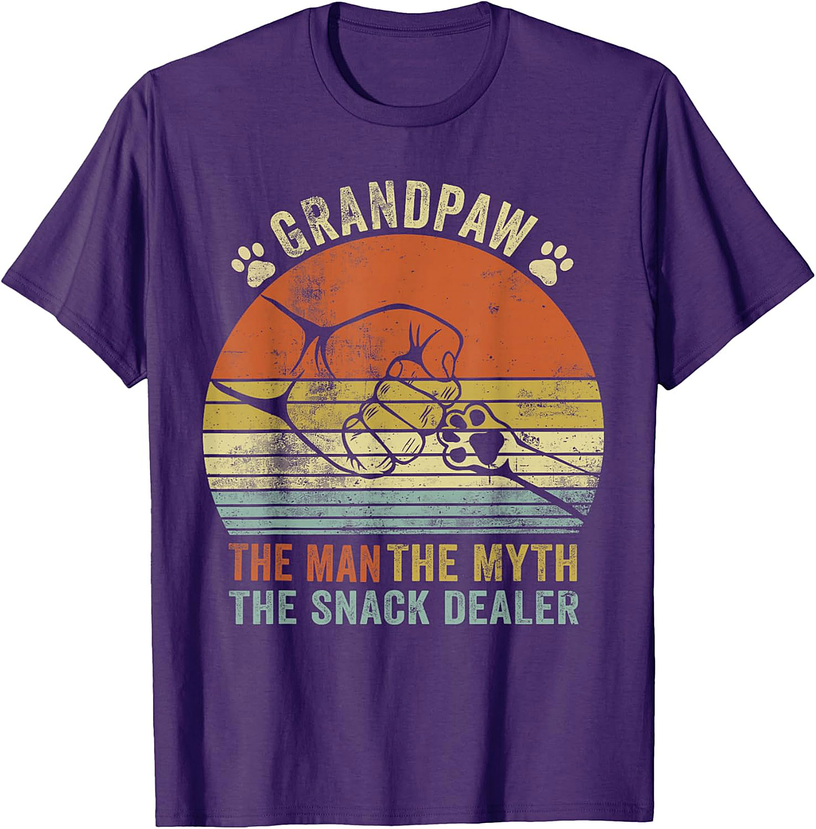 Branding The Snack Dealer T-Shirt | Funny Dog Grandpa Gift