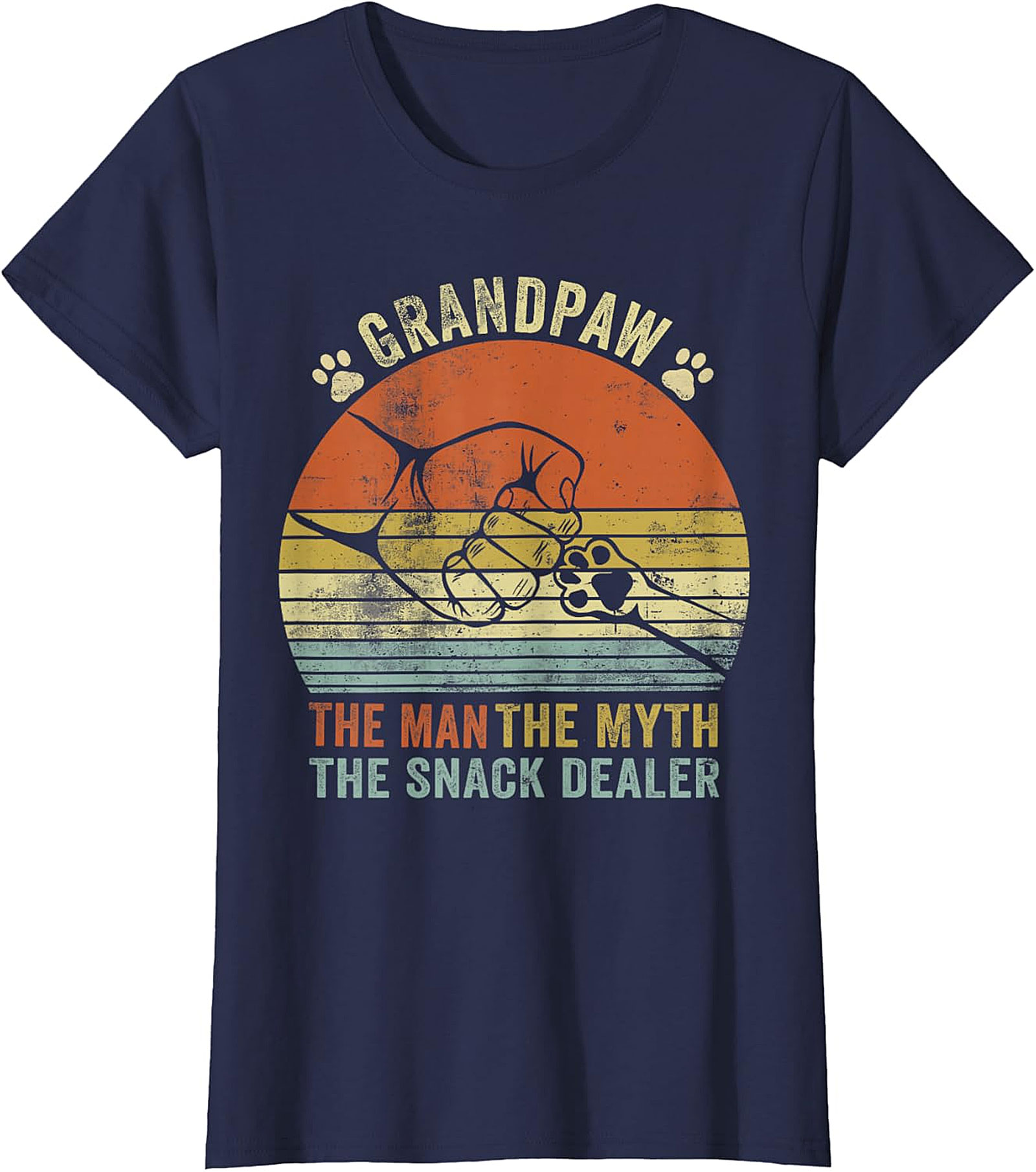 Branding The Snack Dealer T-Shirt | Funny Dog Grandpa Gift