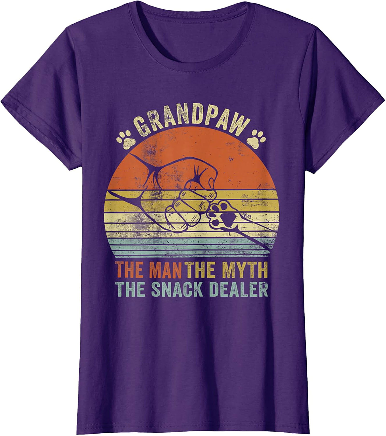 Branding The Snack Dealer T-Shirt | Funny Dog Grandpa Gift