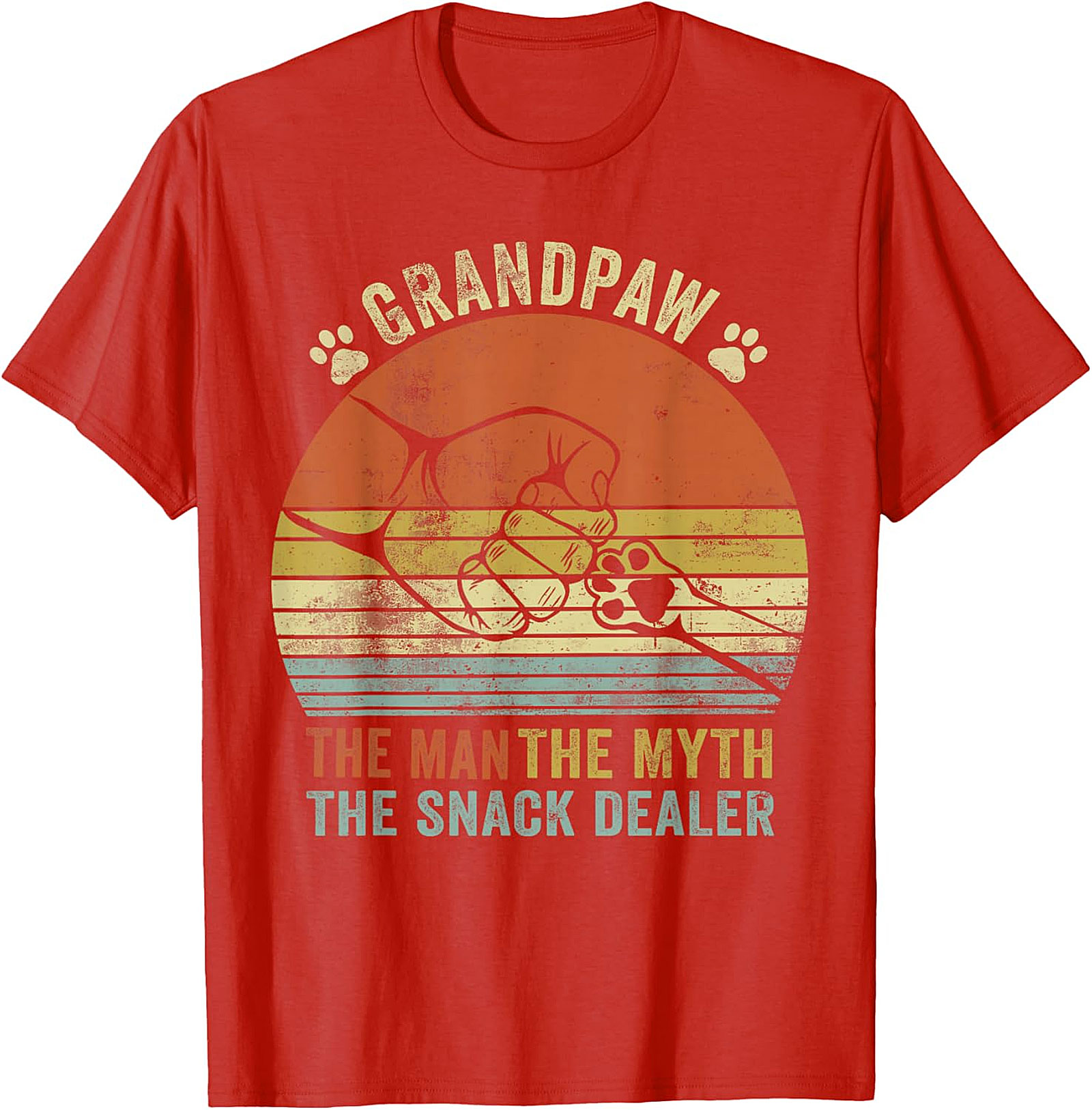 Branding The Snack Dealer T-Shirt | Funny Dog Grandpa Gift