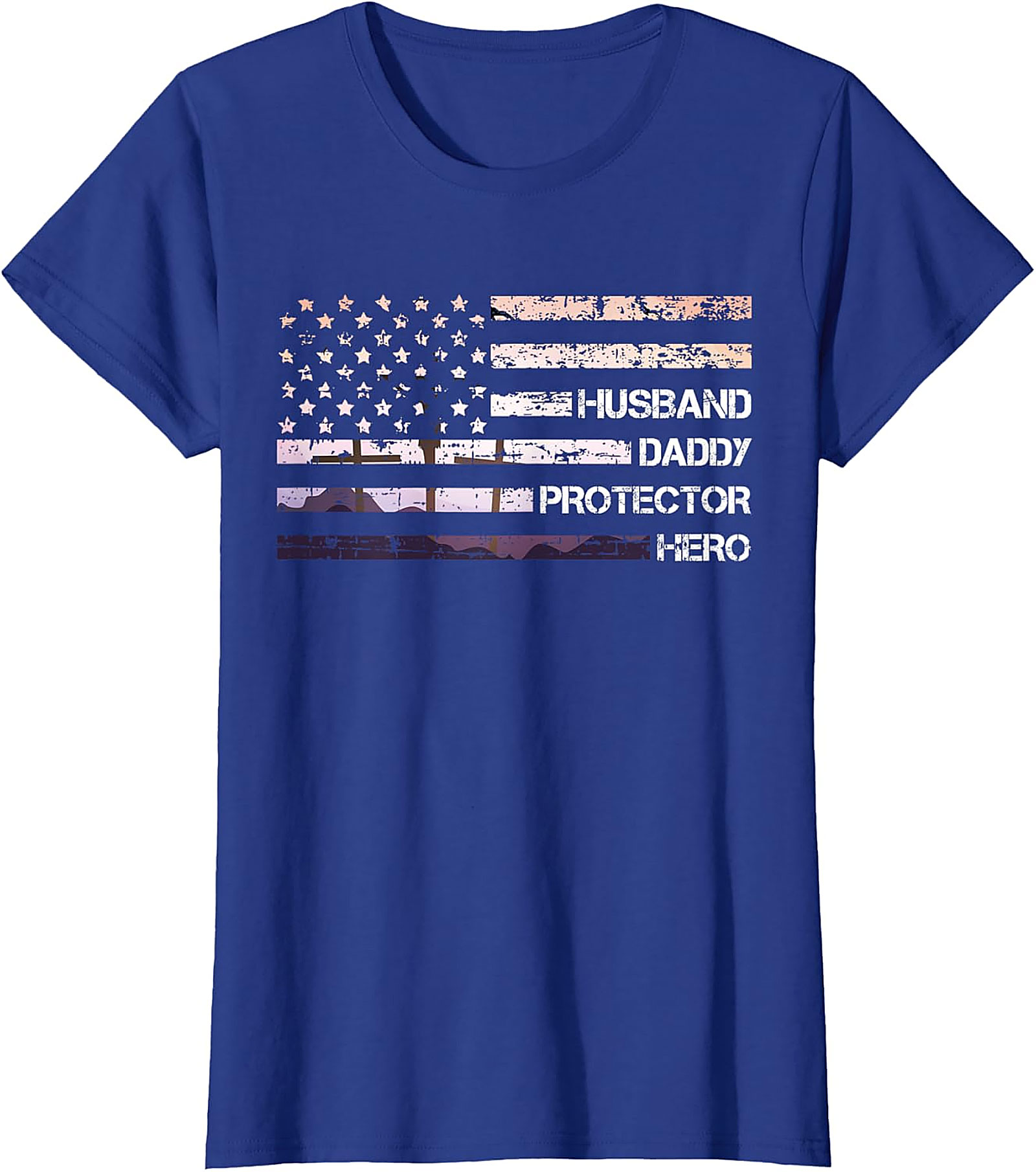 Husband Daddy Protector Hero T-Shirt | Patriotic Dad Tee