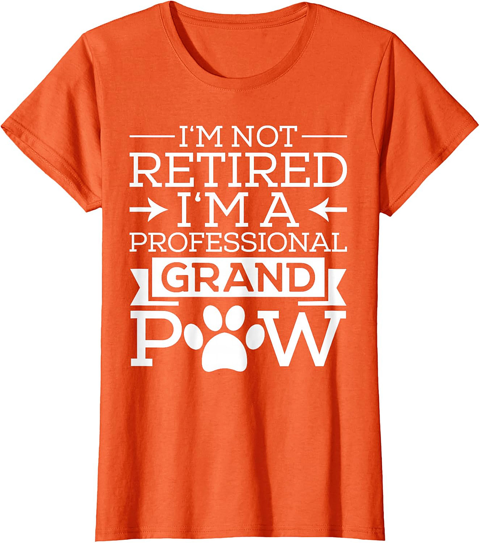 Professional Grandpaw T-Shirt | Funny Retired Dog Grandpa Tee