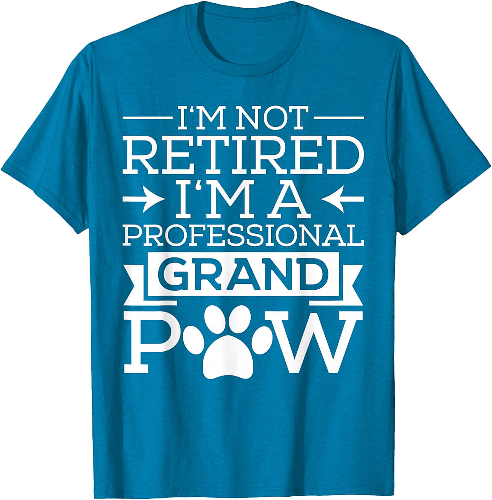 Professional Grandpaw T-Shirt | Funny Retired Dog Grandpa Tee