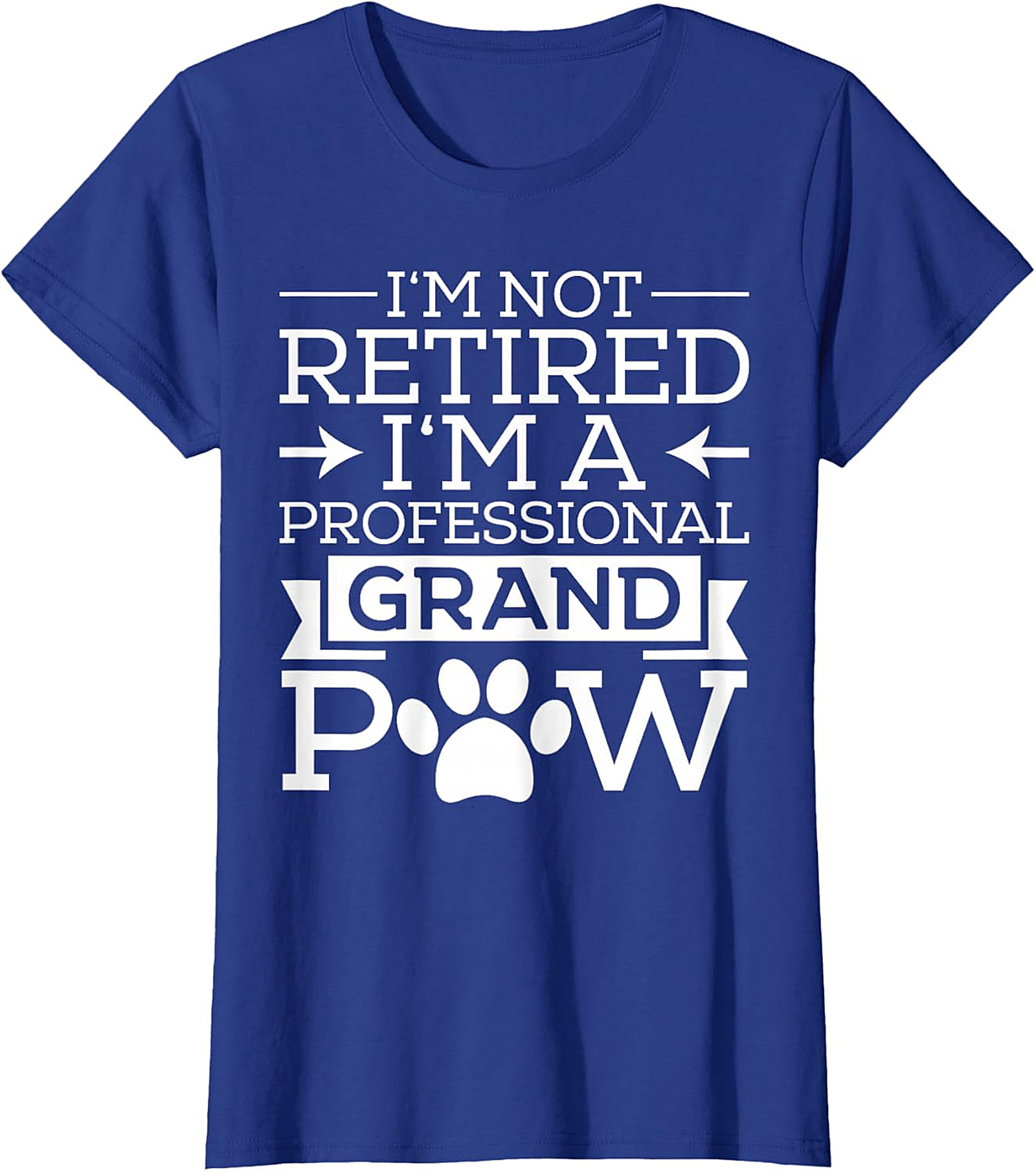 Professional Grandpaw T-Shirt | Funny Retired Dog Grandpa Tee